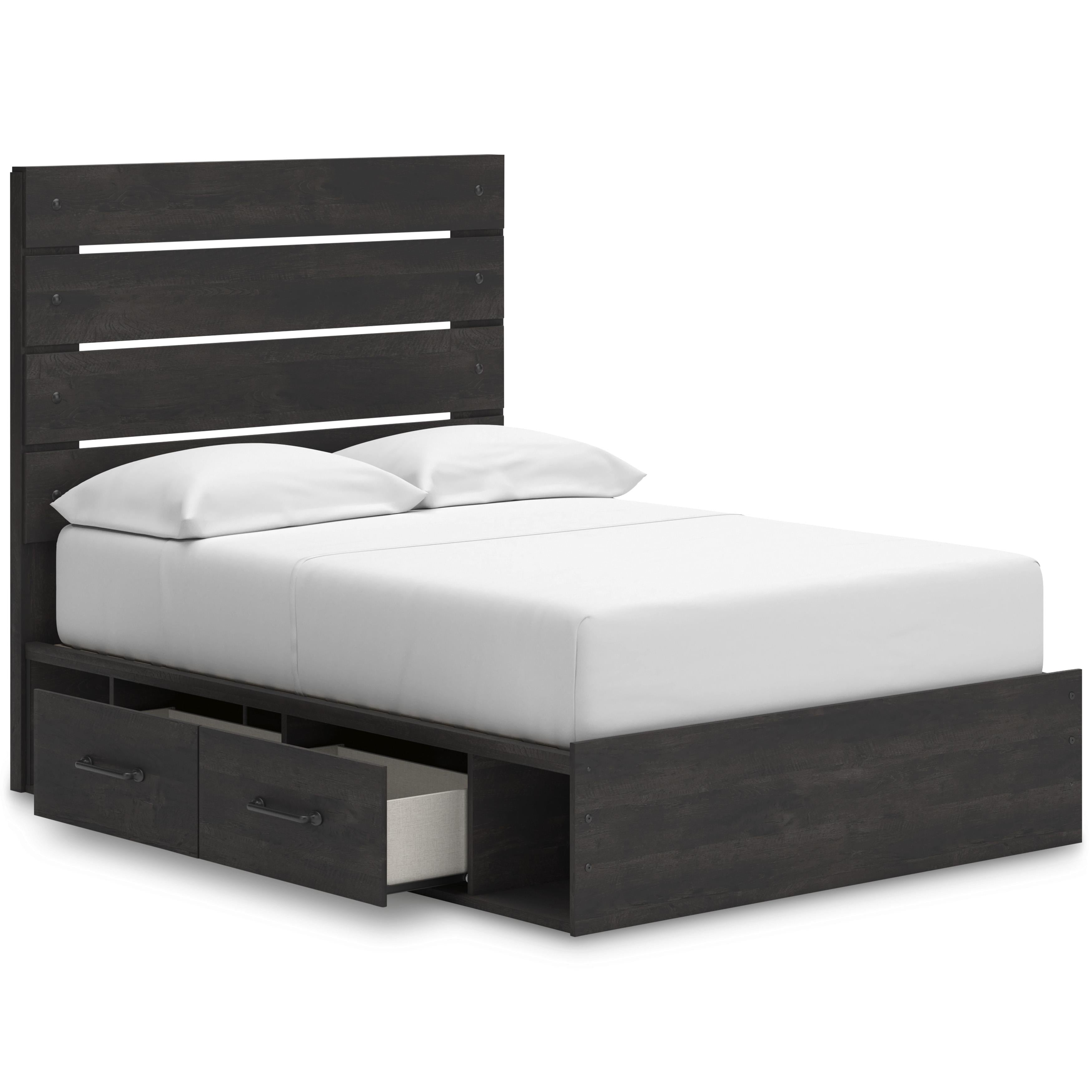 Signature Design by Ashley Hollivern B2108B16 Full Panel Bed with Storage IMAGE 2