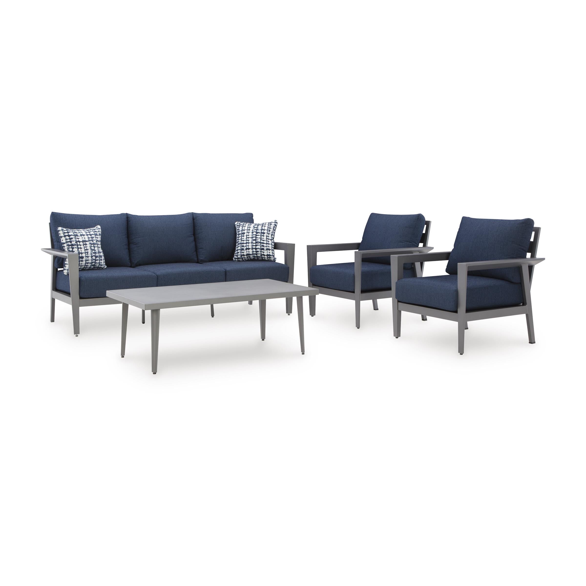 Signature Design by Ashley Gali P275-081 Sofa/Chairs/Table Set IMAGE 2