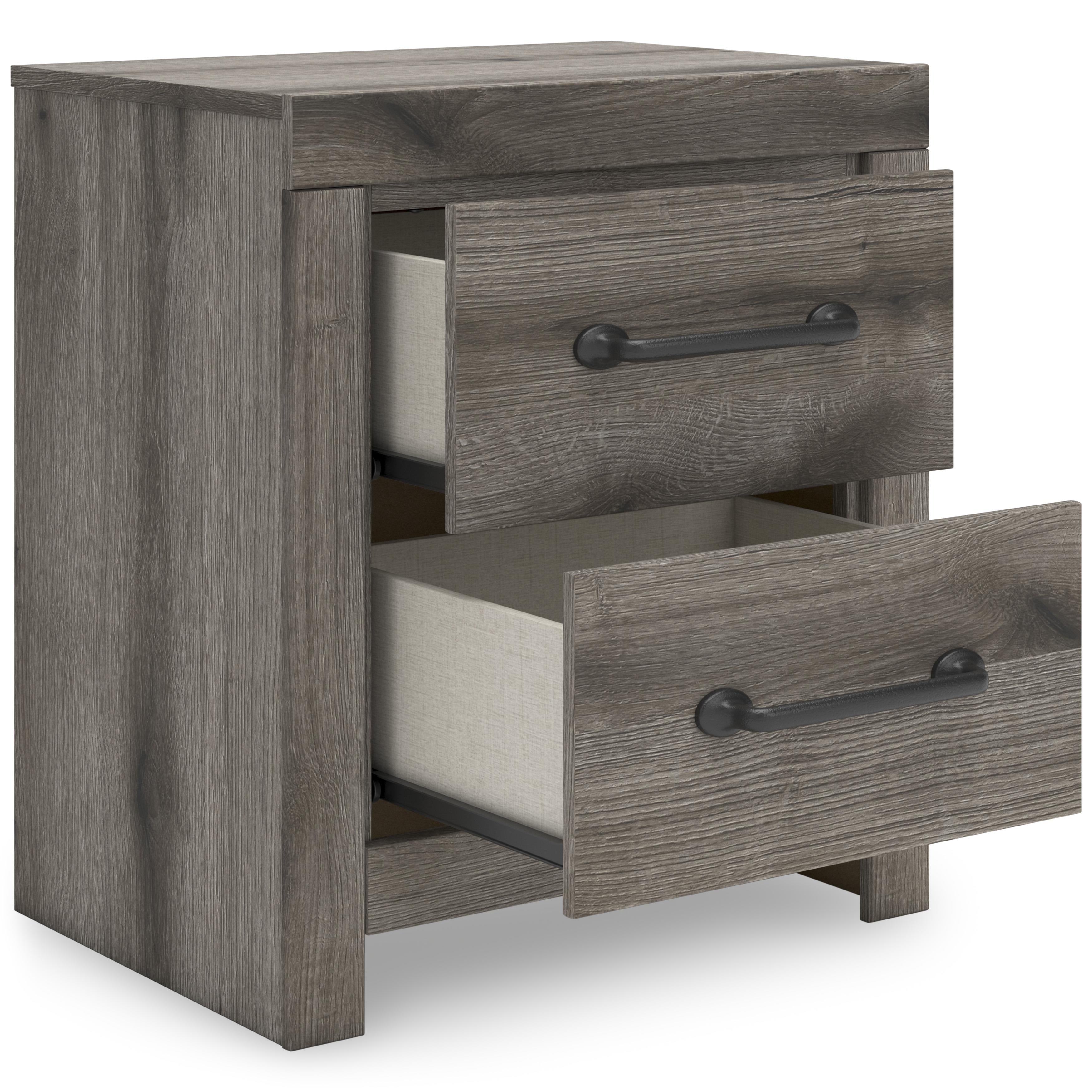 Signature Design by Ashley Graystorm PCB2405-92 Two Drawer Night Stand IMAGE 2