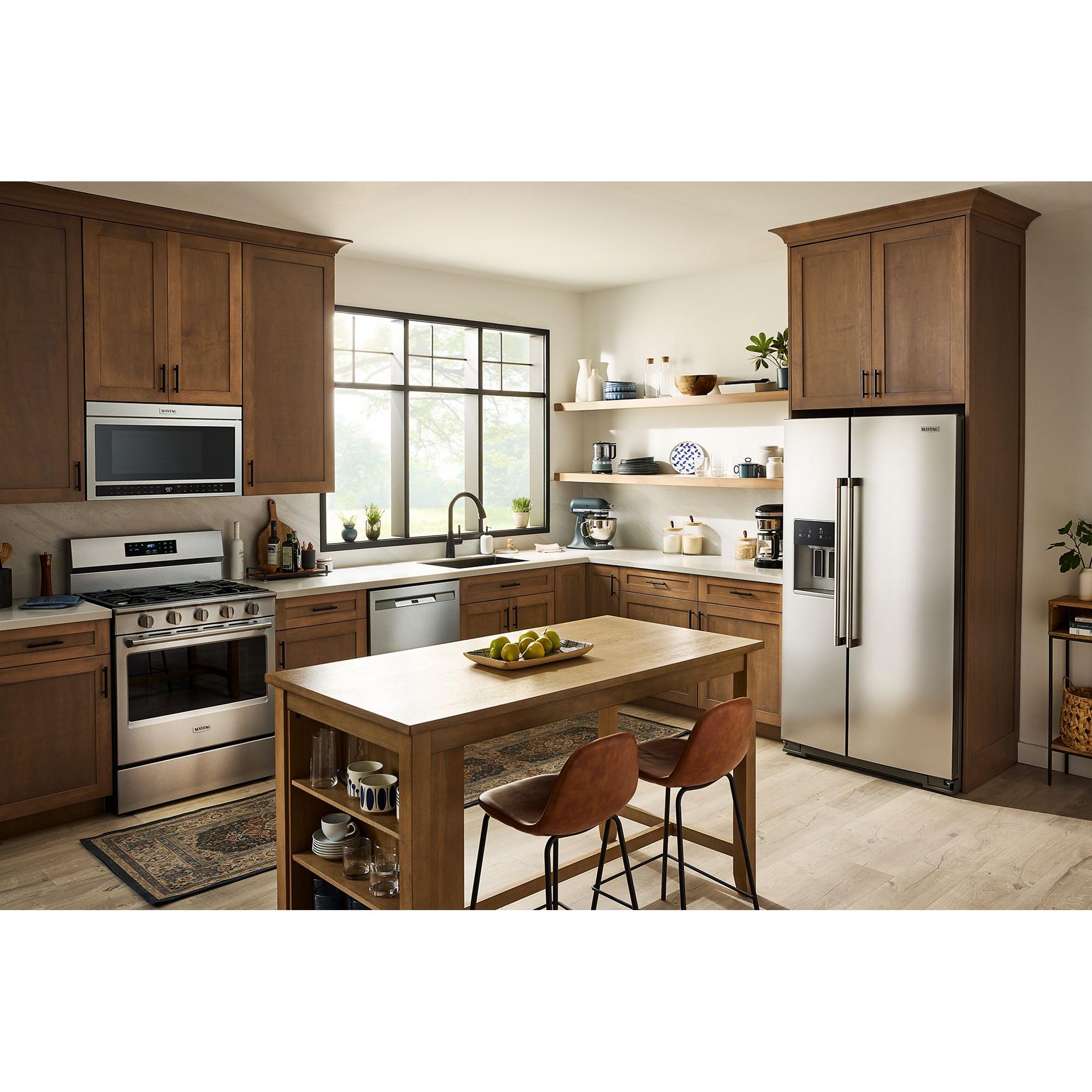  Maytag 36-inch, 21 cu. ft. Side-bye-Side Refrigerator with Ice and Water Dispenser MRSC6636RZ IMAGE 9