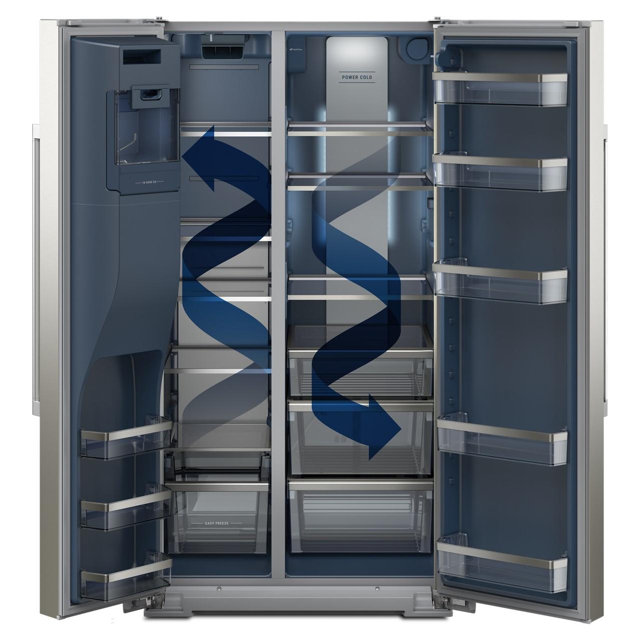  Maytag 36-inch, 28 cu. ft. Side-bye-Side Refrigerator with Ice and Water Dispenser MRSF6636RZ IMAGE 6