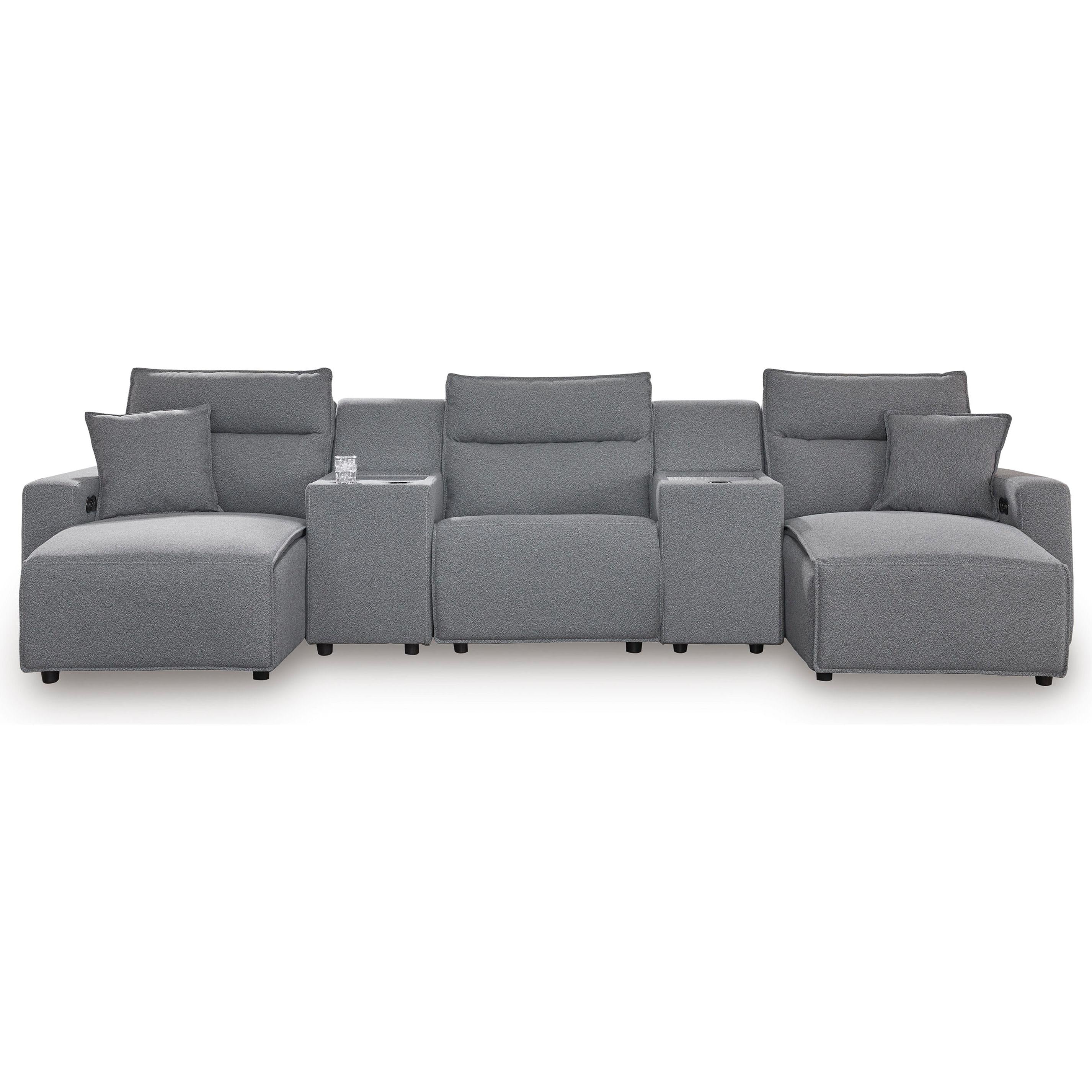  Signature Design by Ashley Modmax 65906S16 5 pc Power Reclining Sectional with Chaise IMAGE 1
