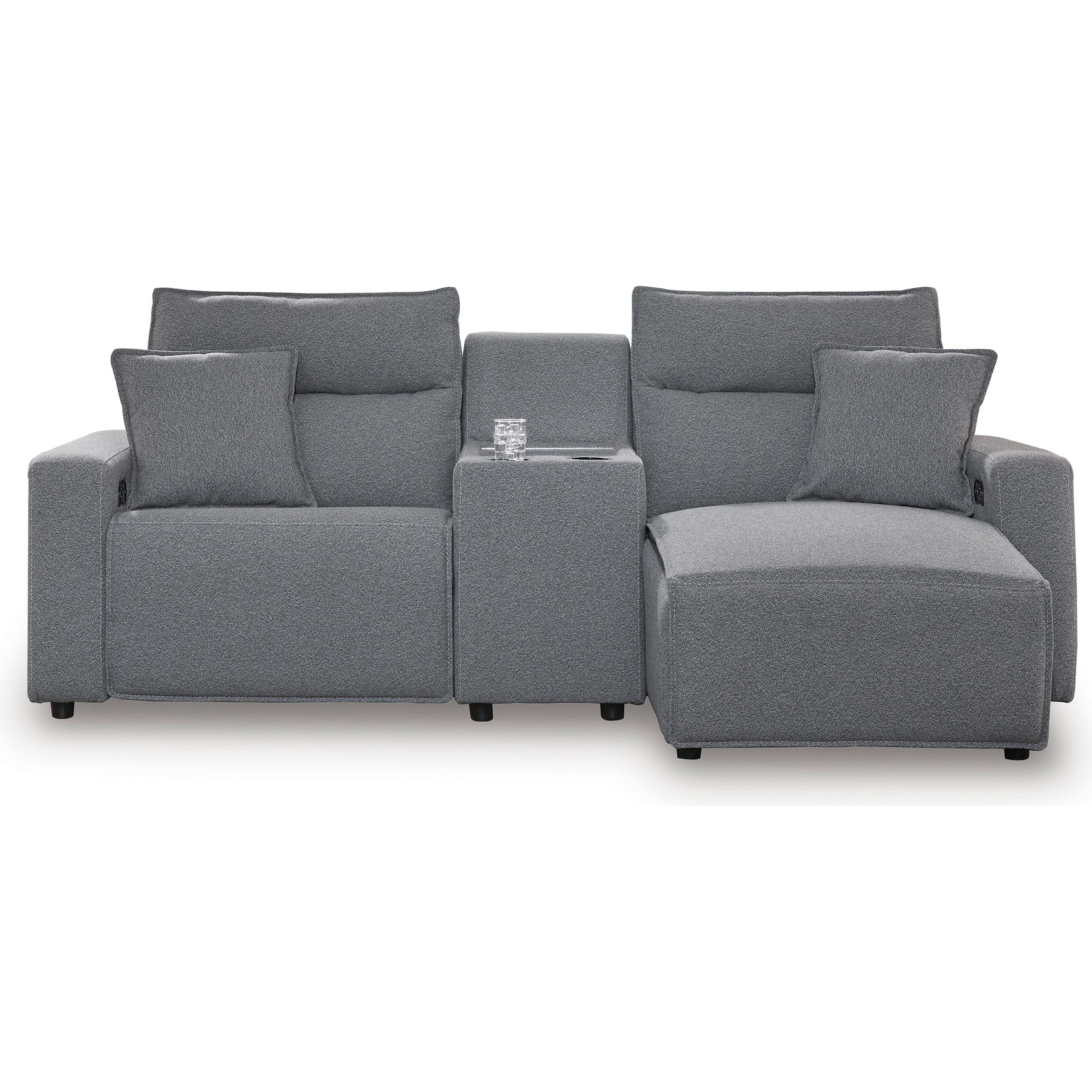  Signature Design by Ashley Modmax 65906S4 3 pc Power Reclining Sectional with Chaise IMAGE 1