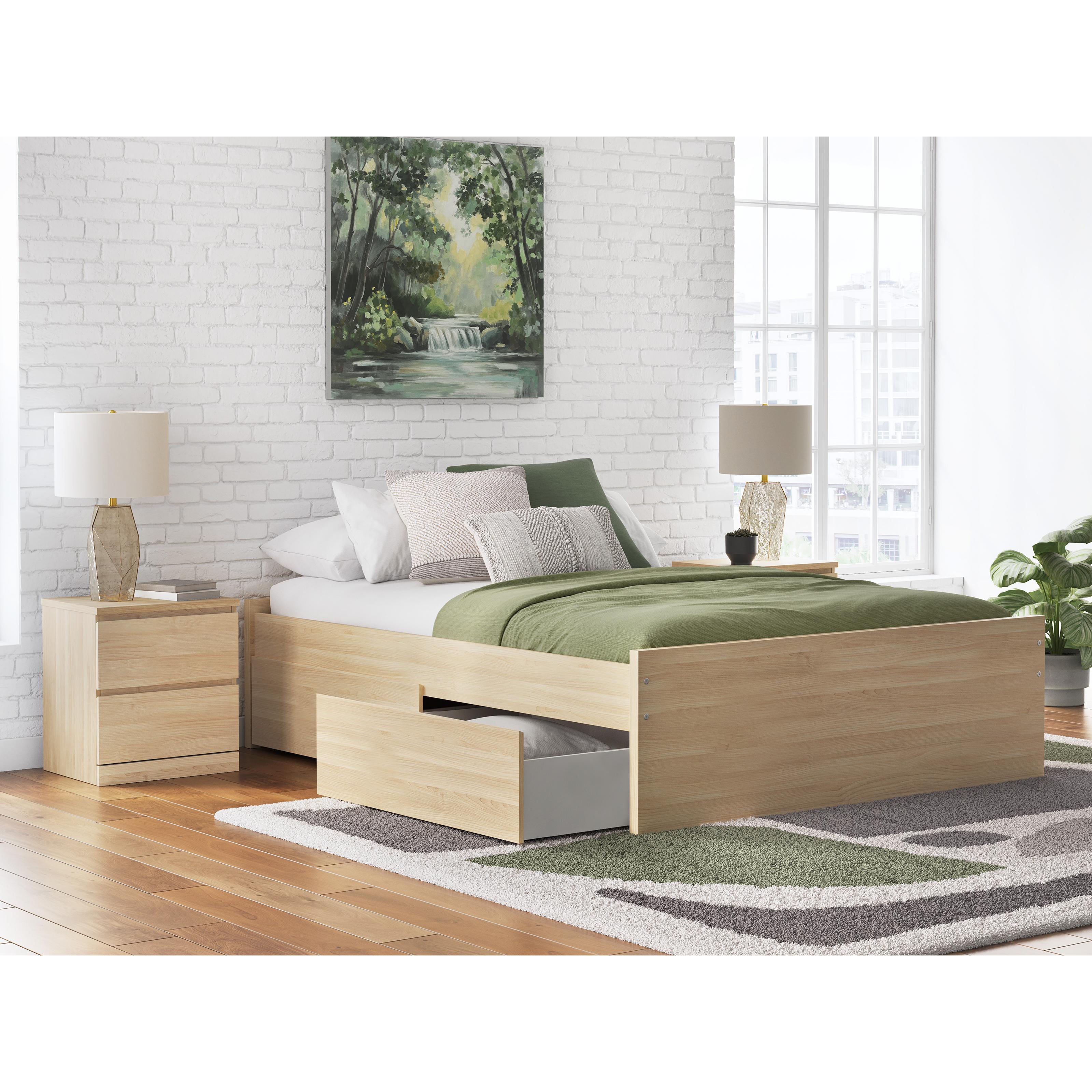  Signature Design by Ashley Onita EB9632B9 Queen Platform Bed with 1 Side Storage IMAGE 8