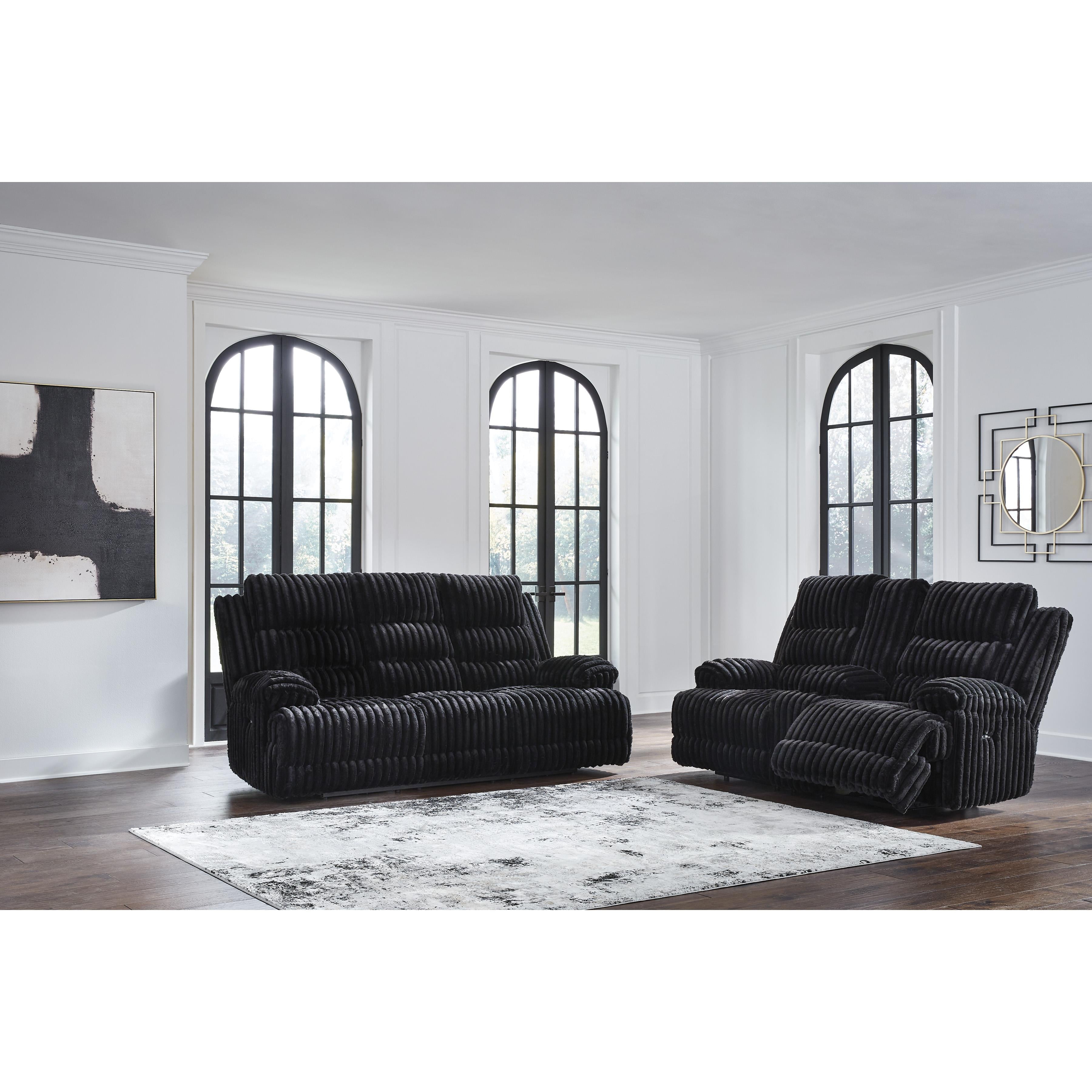  Signature Design by Ashley Rhine Falls PC4280596 Double Reclining Power Loveseat with Console IMAGE 6