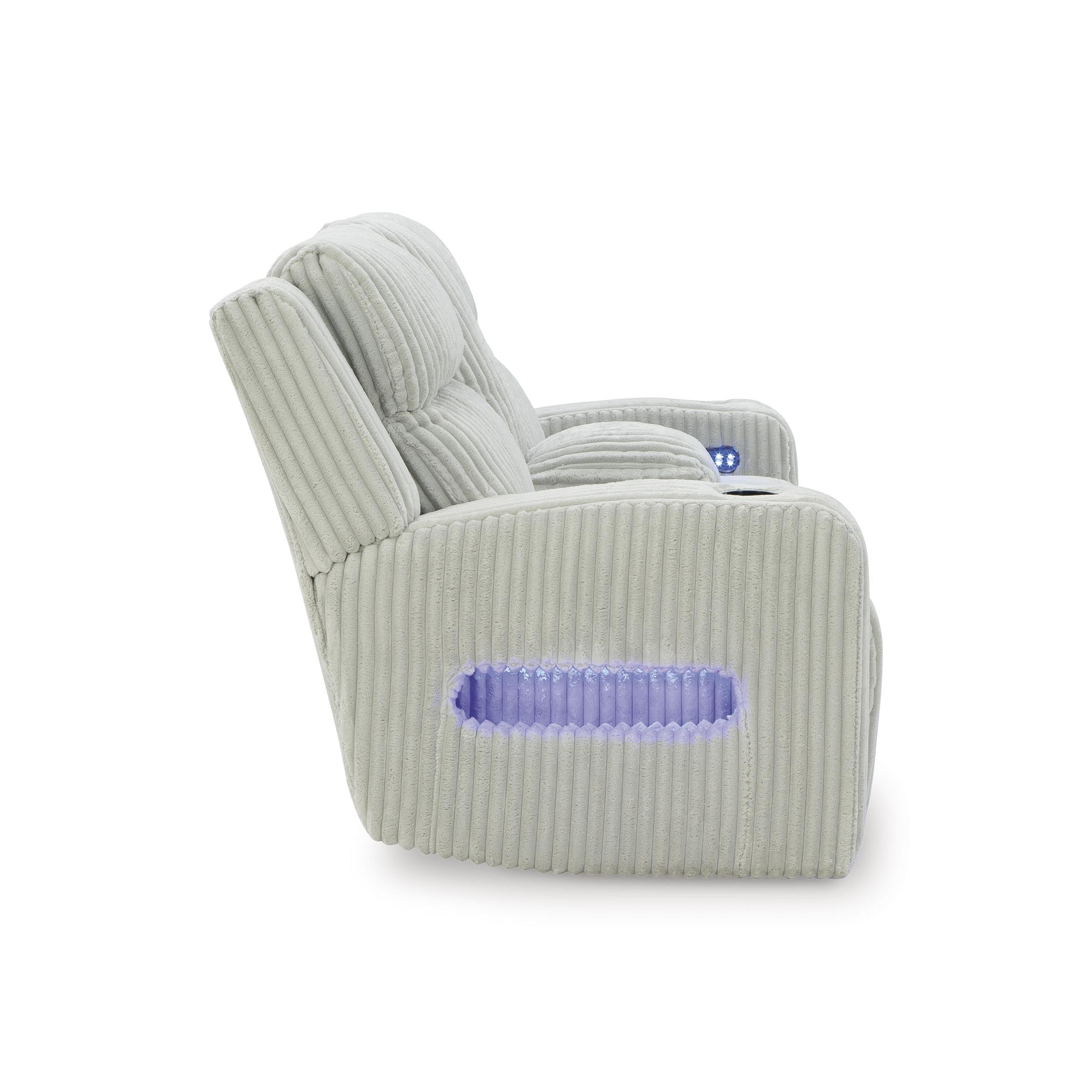  Signature Design by Ashley Forest Lake PC6420318 Power Reclining Loveseat with Console and Adjustable Headrest IMAGE 5