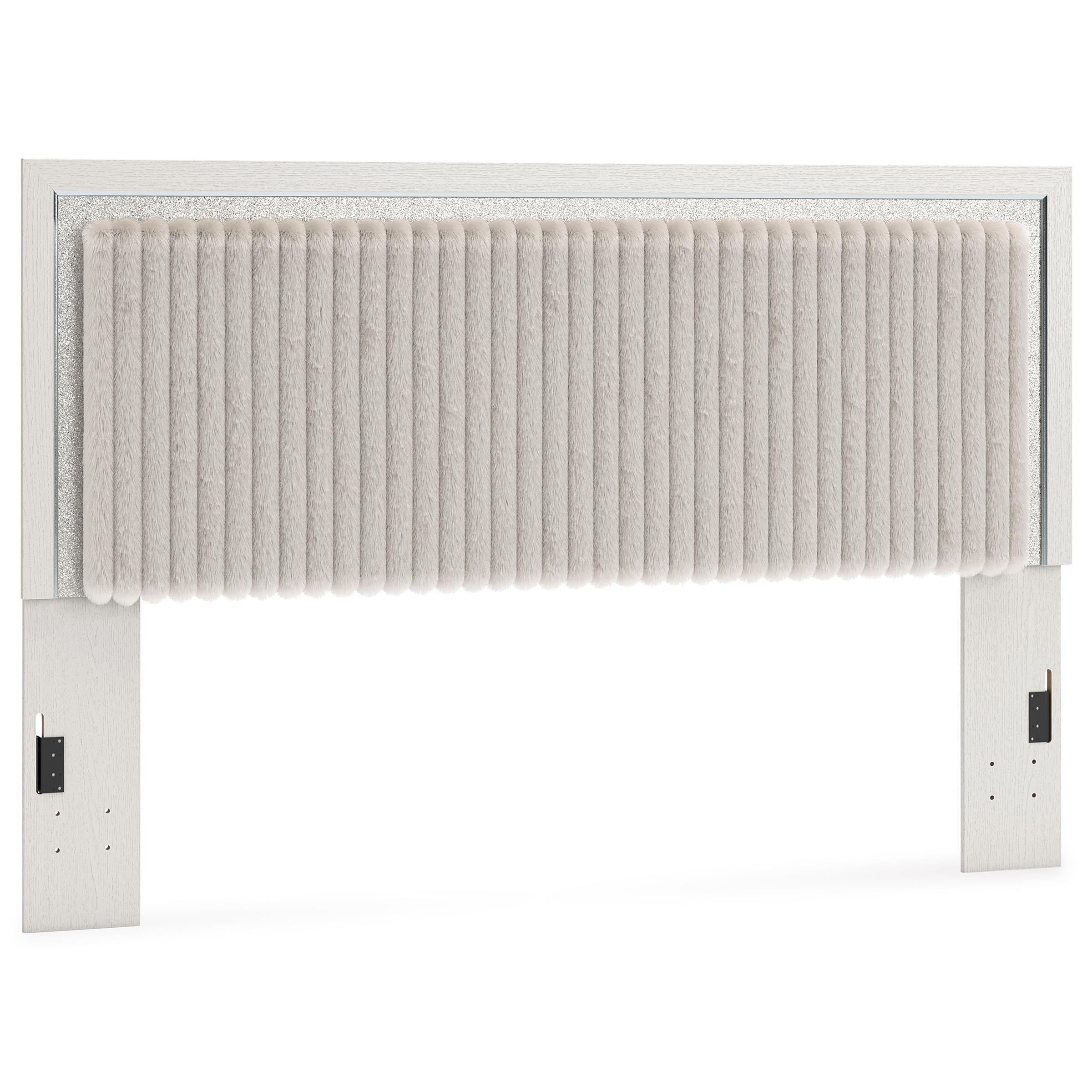  Signature Design by Ashley Zuraleus PCB3381-58 King Upholstered Panel Headboard IMAGE 1
