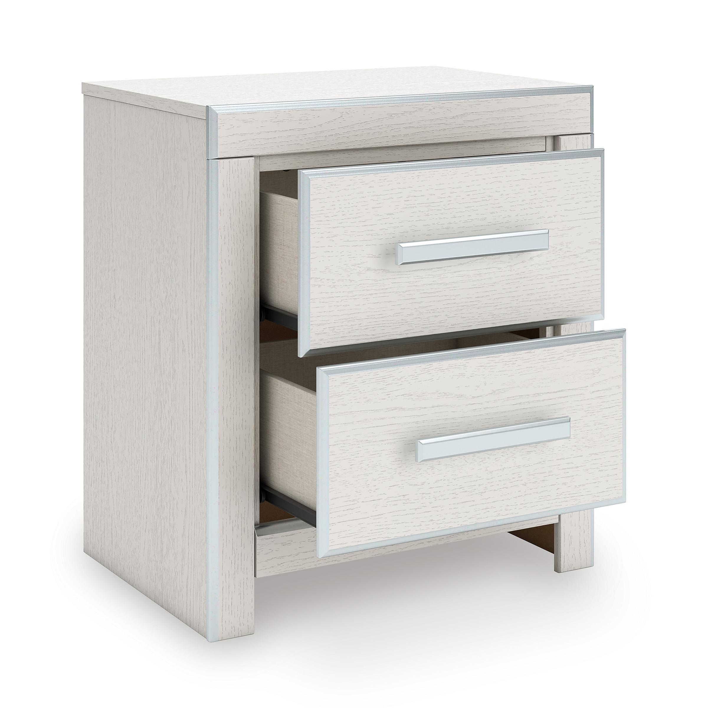 Signature Design by Ashley Zuraleus PCB3381-92 Two Drawer Night Stand IMAGE 2