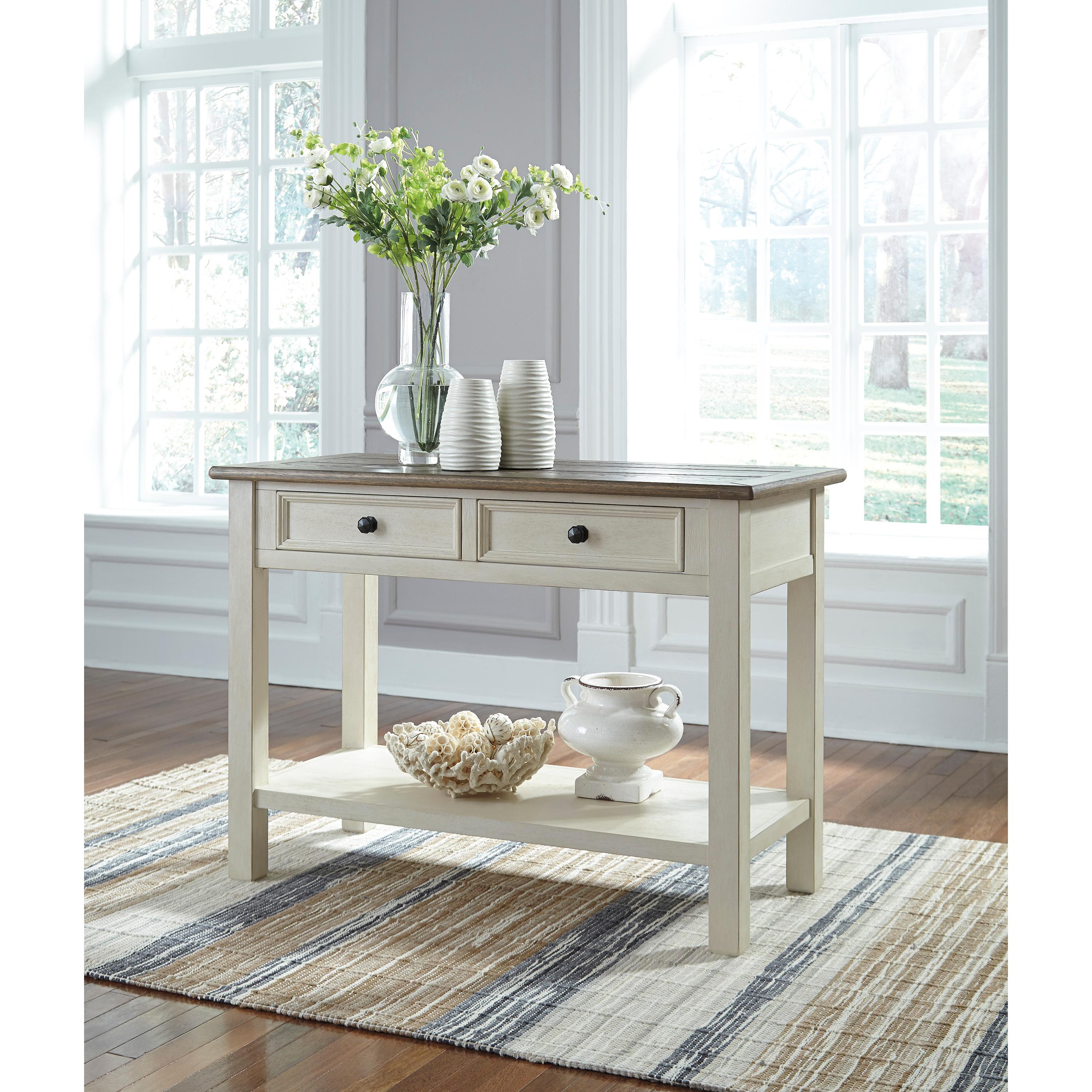 Signature Design by Ashley Bolanburg T637T7 Sofa Table and Chair Side End Table IMAGE 2