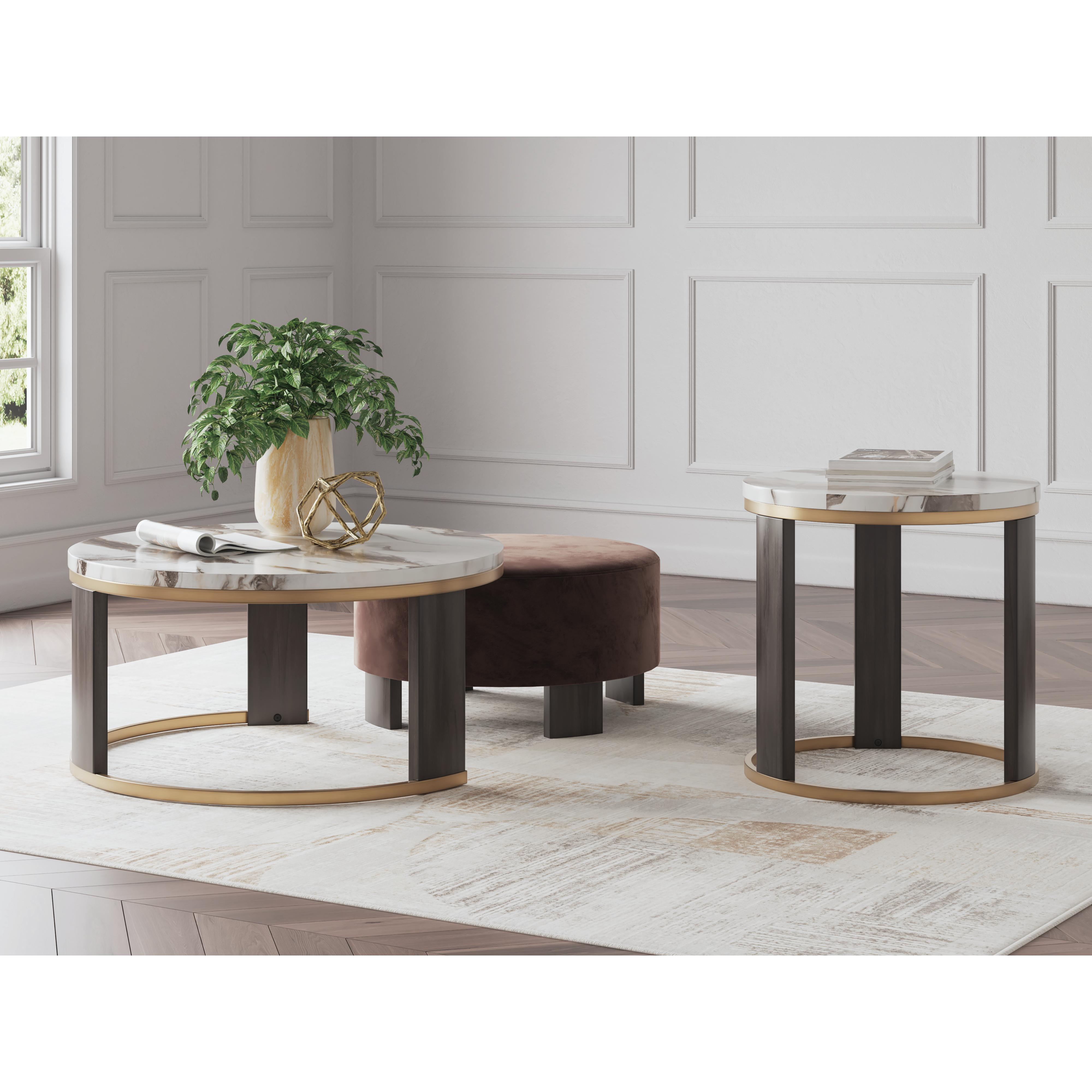  Signature Design by Ashley Jazmore T671-22 Nesting Cocktail Tables IMAGE 9