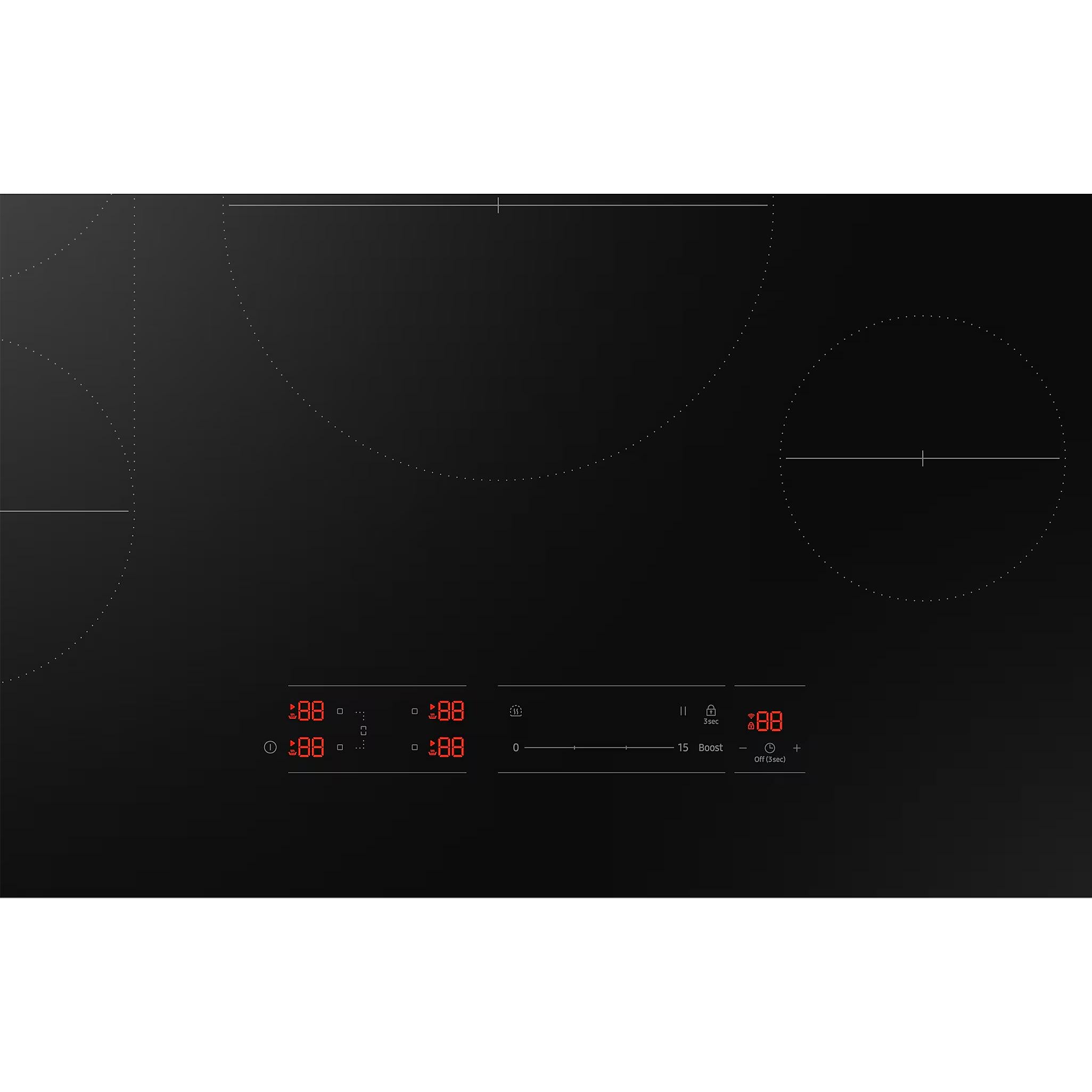  Samsung 30-Inch 4-Element Smart Induction Cooktop with Digital Touch Controls CC70F30S2DAA IMAGE 6