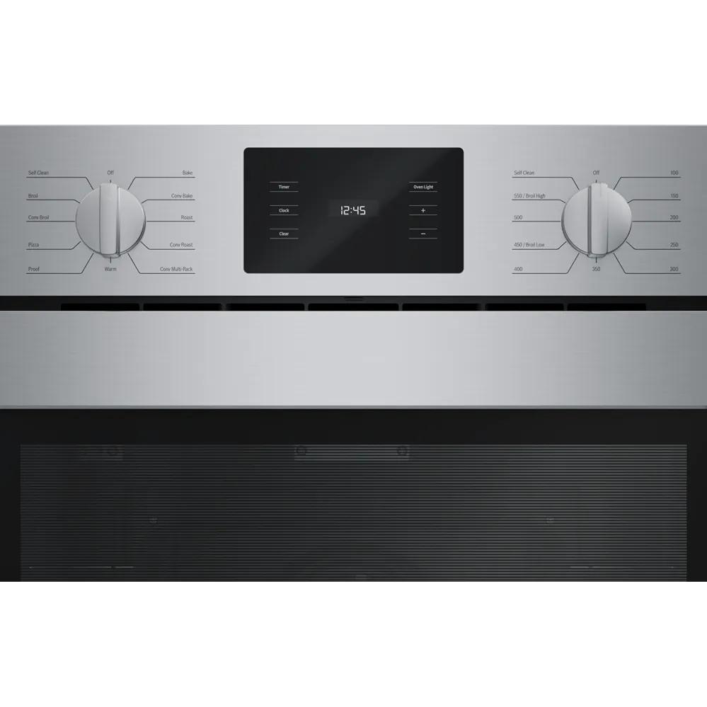  Bosch 30-inch, 4.6 cu. ft. Built-in Single Wall Oven with Convection Technology - Left SideOpening Door HBL5455LUC IMAGE 3