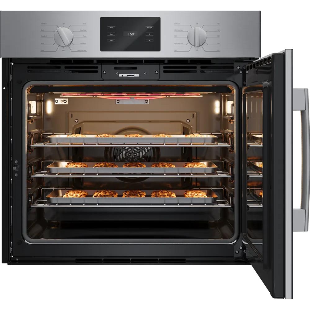  Bosch 30-inch, 4.6 cu. ft. Built-in Single Wall Oven with Convection Technology - Right SideOpening Door HBL5455RUC IMAGE 2