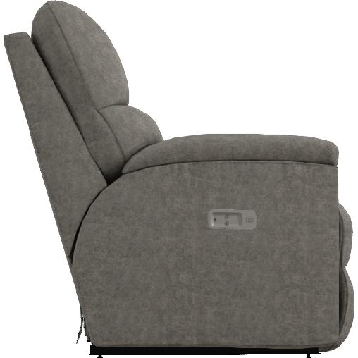  La-Z-Boy Trouper Power Reclining Loveseat w/ Headrest & Console - Charcoal IMAGE 3