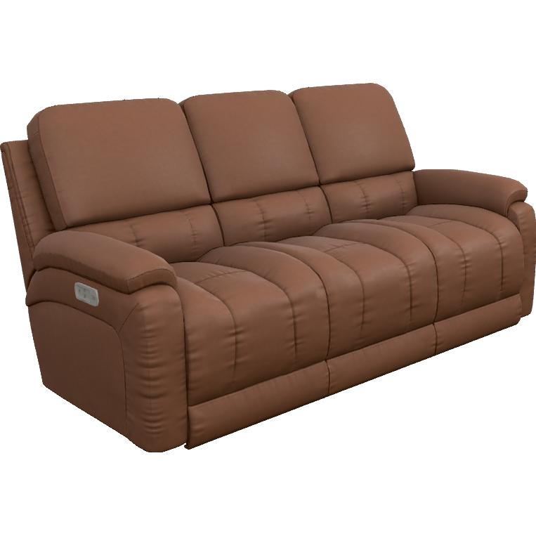  La-Z-Boy Greyson Power Reclining Sofa w/ Headrest - Caramel IMAGE 1