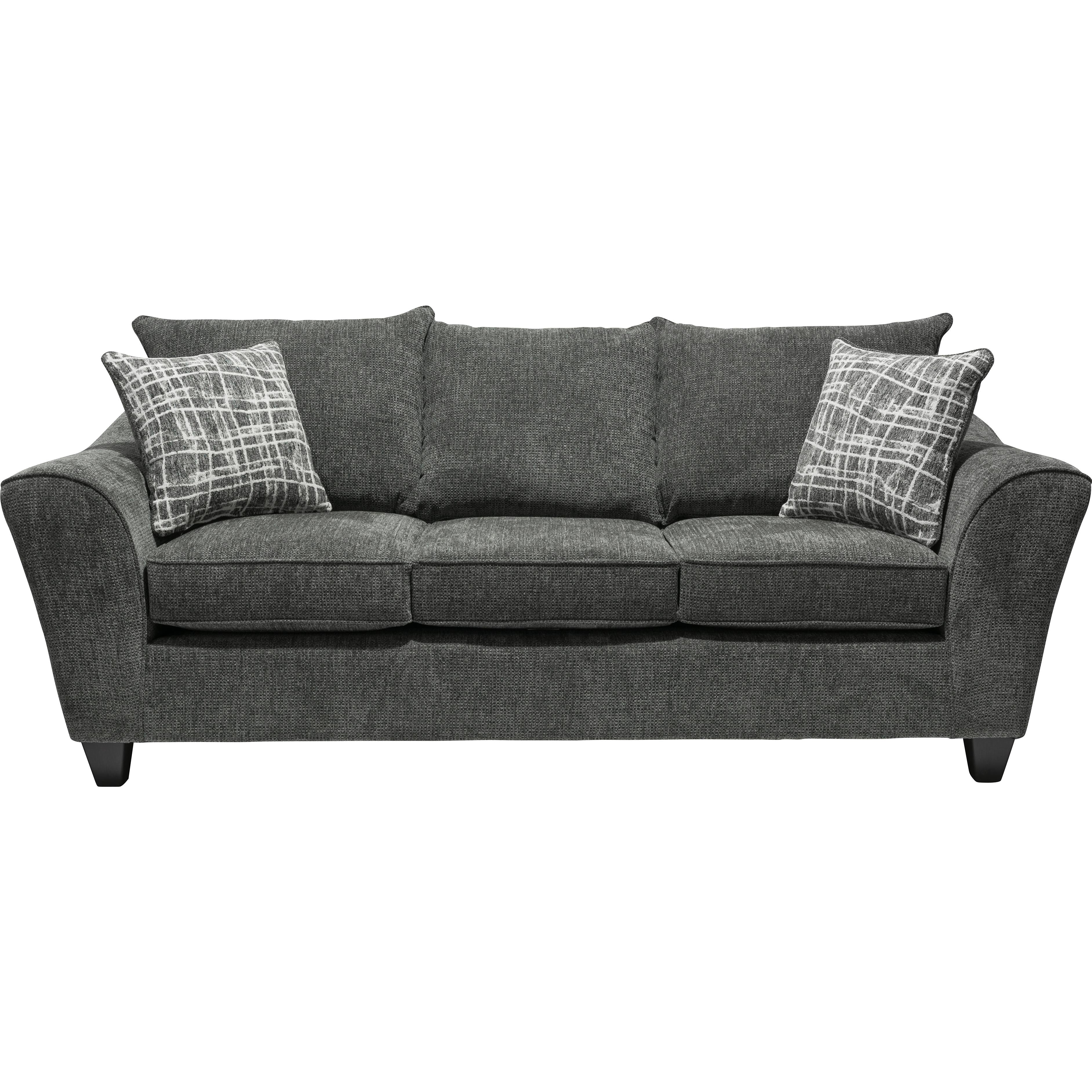  Minhas Furniture Stationary Fabric Sofa 1075 Sofa - Captive Dusk IMAGE 1
