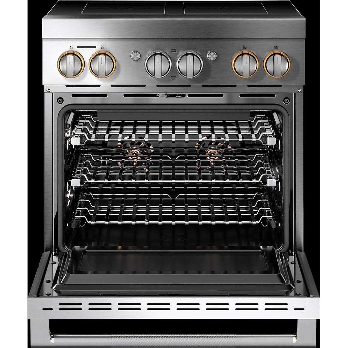  JennAir 30-inch, 4.1 cu. ft. Freestanding Induction Range with Wi-Fi JPIFC730RL IMAGE 3