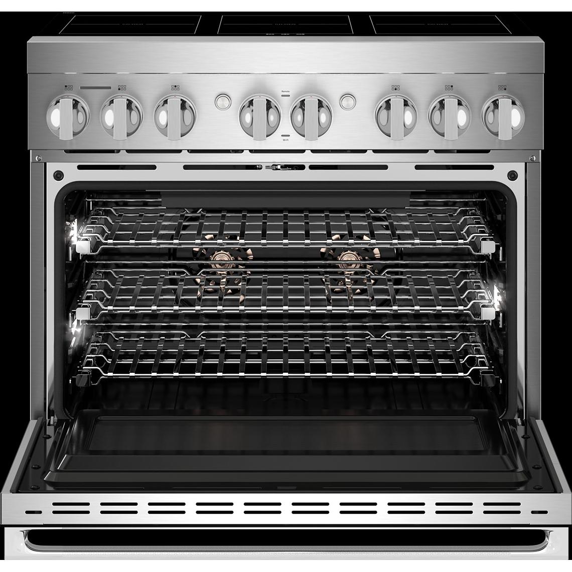  JennAir 36-inch, 5.1 cu. ft. Freestanding Induction Range with Wi-Fi JPIFC736RM IMAGE 7