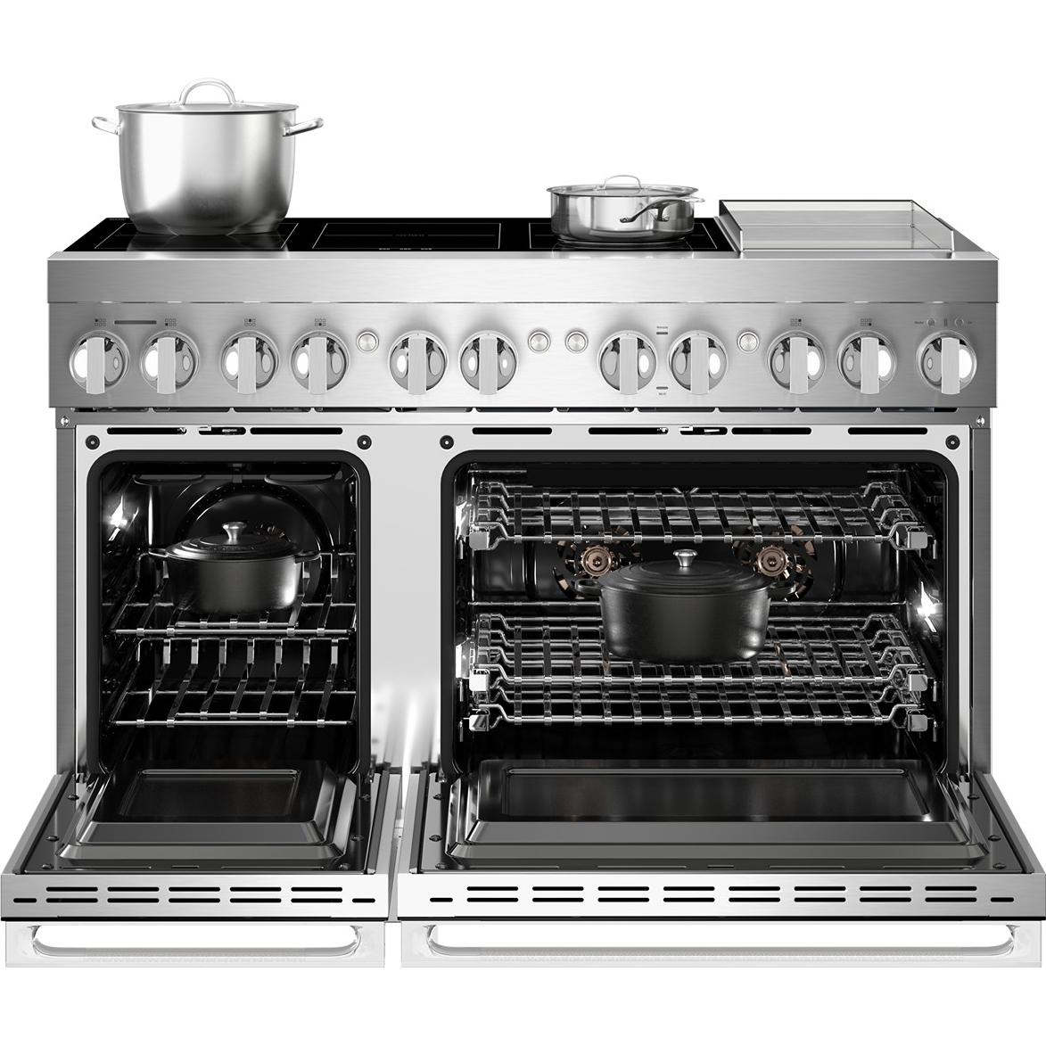  JennAir 48-inch, 6.3 cu. ft. Freestanding Induction Range with Griddle JPIGC748RM IMAGE 3