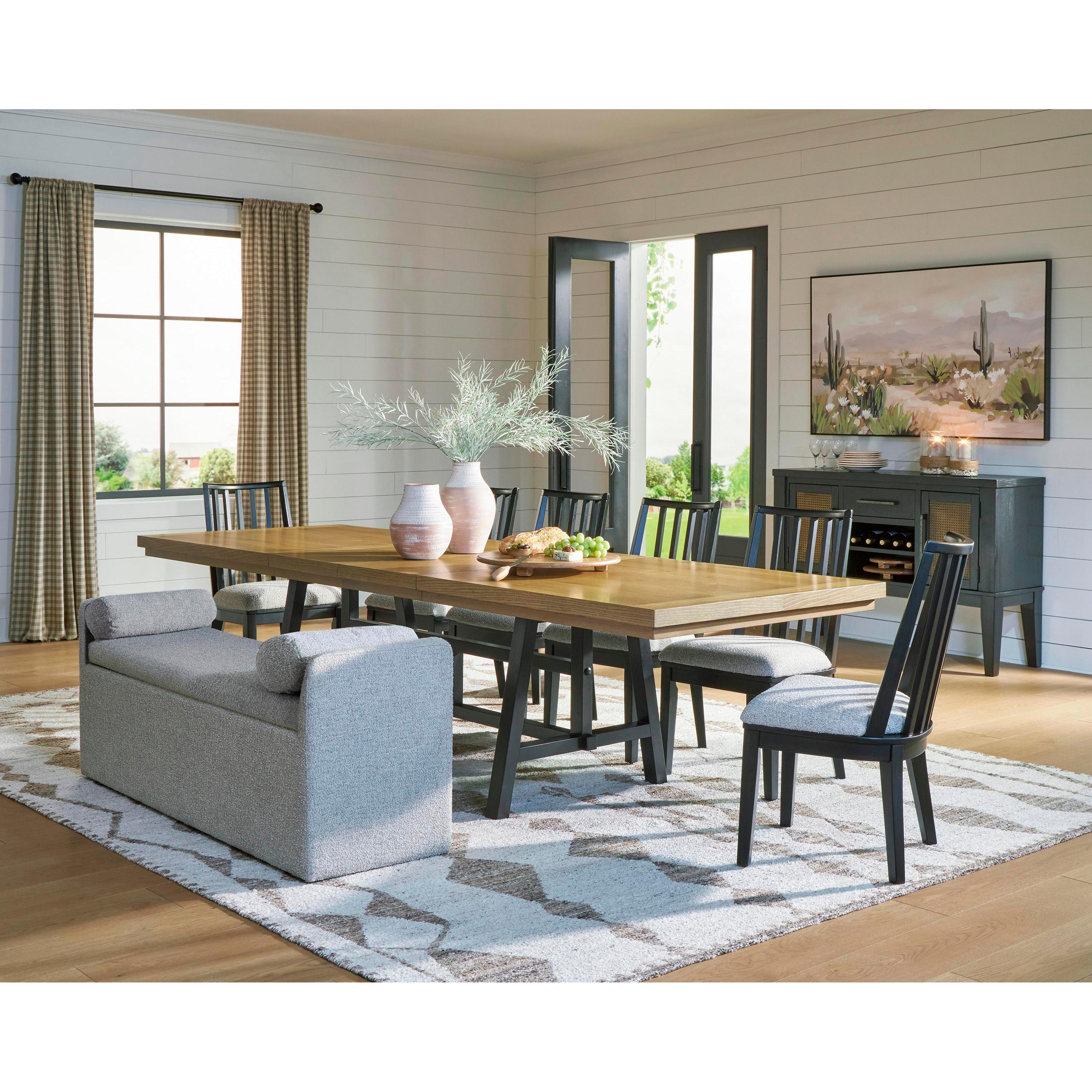  Signature Design by Ashley Galliden D841-00 Large Upholstered Dining Room Bench IMAGE 13