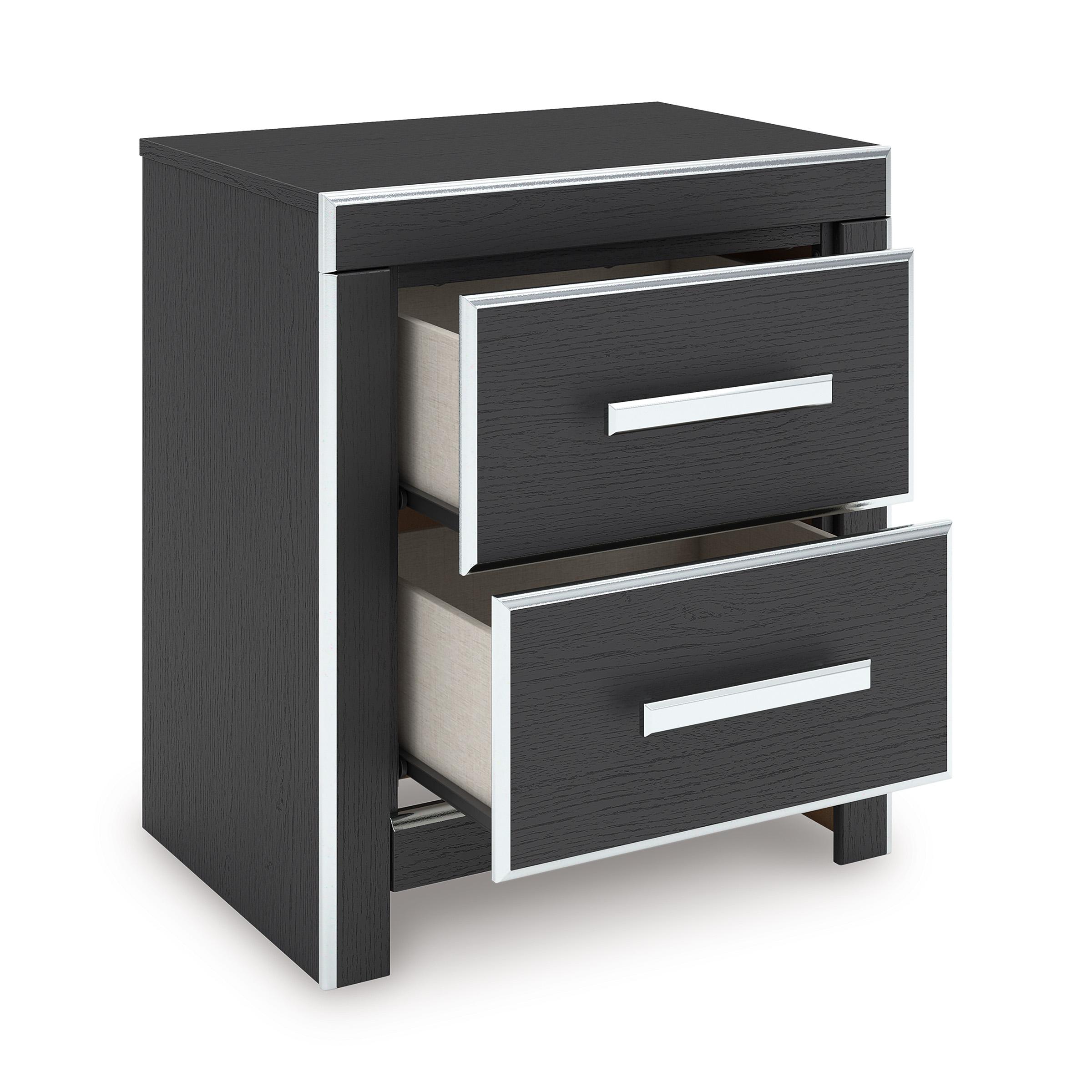 Signature Design by Ashley Zuraleus PCB3380-92 Two Drawer Night Stand IMAGE 2