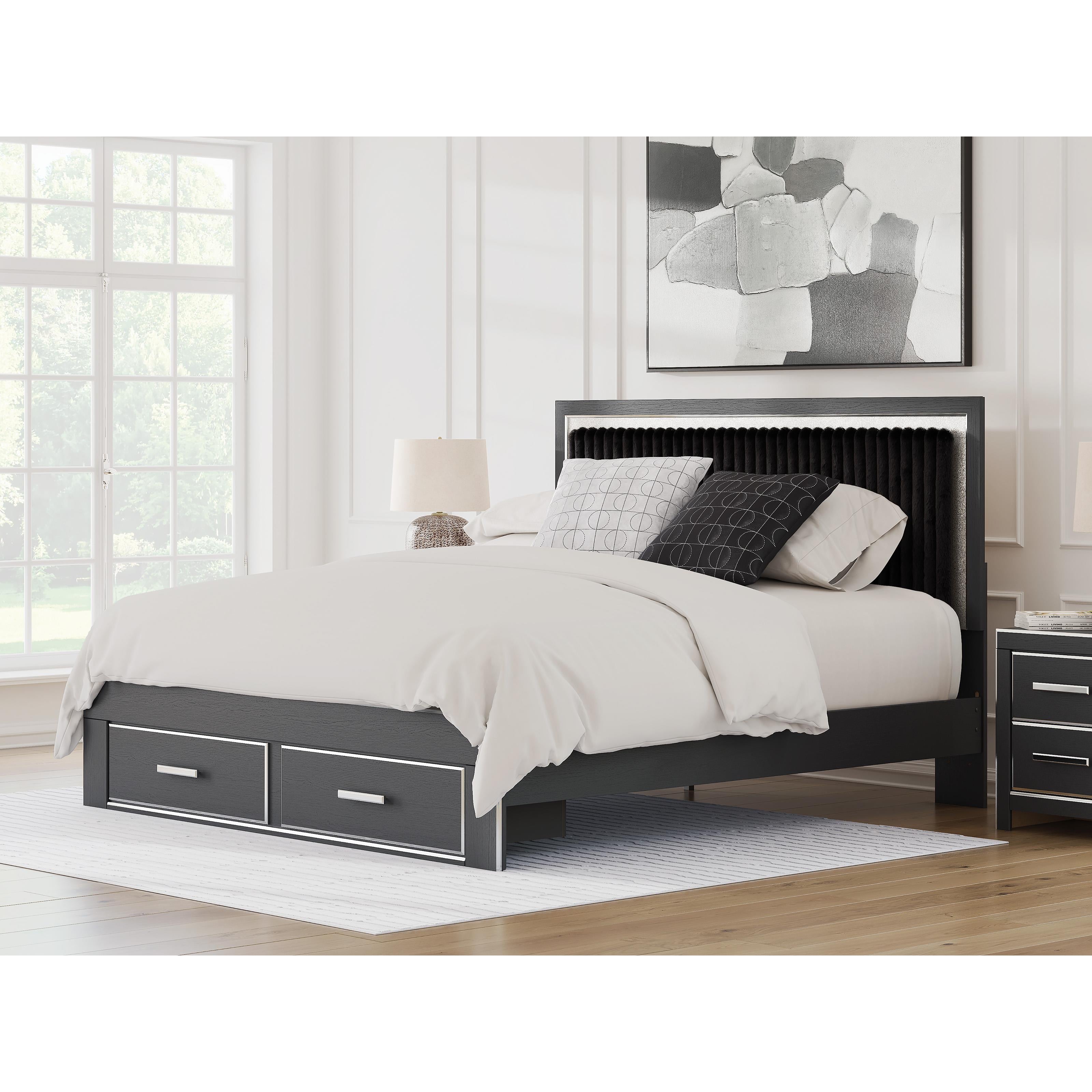  Signature Design by Ashley Zuraleus PCB3380B11 King Upholstered Panel Storage Bed IMAGE 7