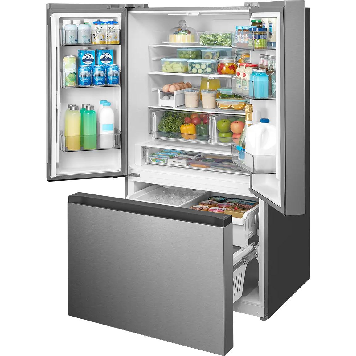  Midea 33-inch, 22.6 cu. ft. Counter-Depth French 3-Door Refrigerator with Wi-Fi MRF23I7AST IMAGE 6