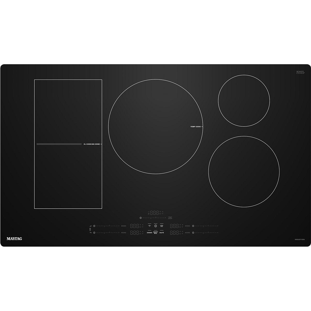 Maytag 36-inch Built-in Induction Cooktop with Power Boost MCIT8036SB IMAGE 1