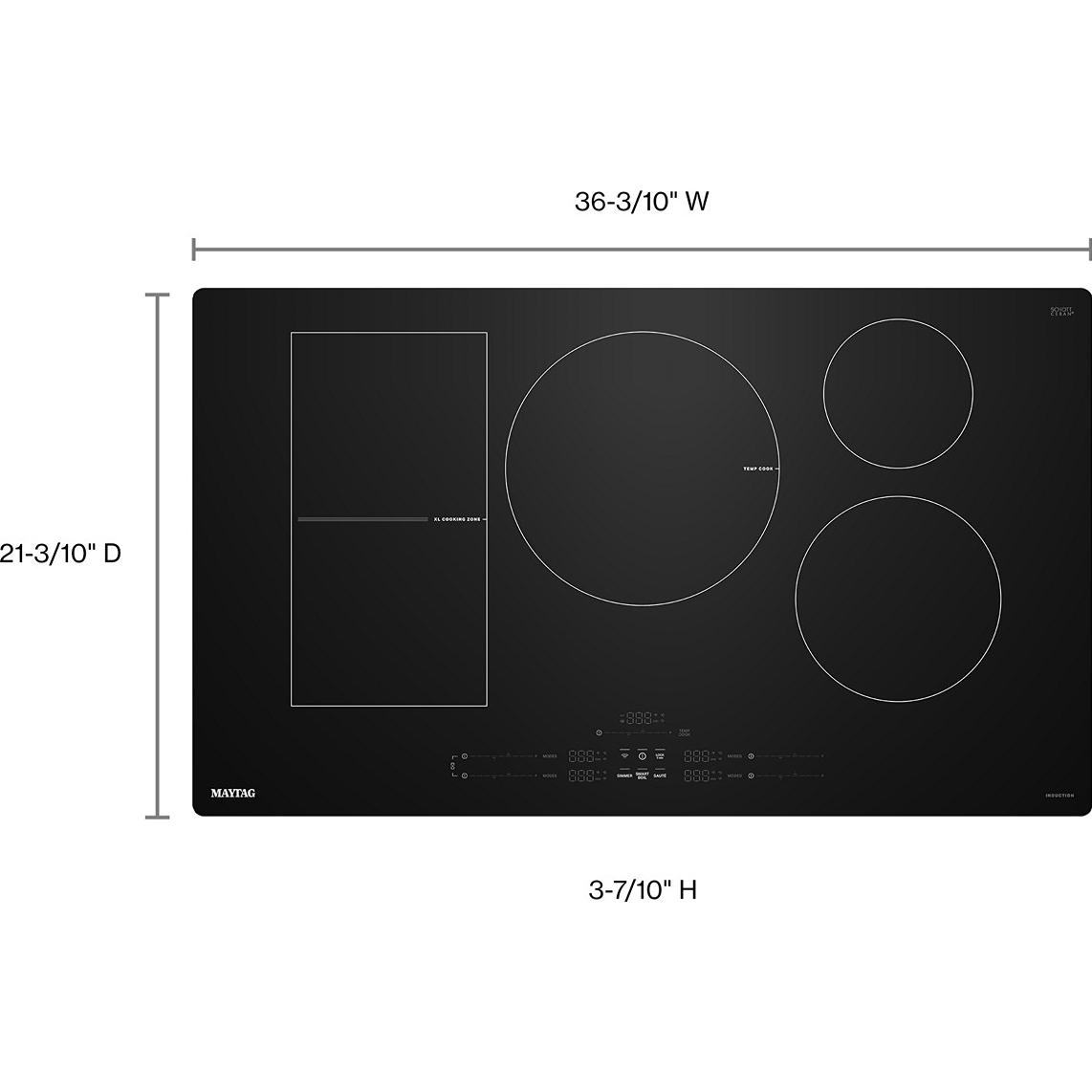 Maytag 36-inch Built-in Induction Cooktop with Power Boost MCIT8036SB IMAGE 11