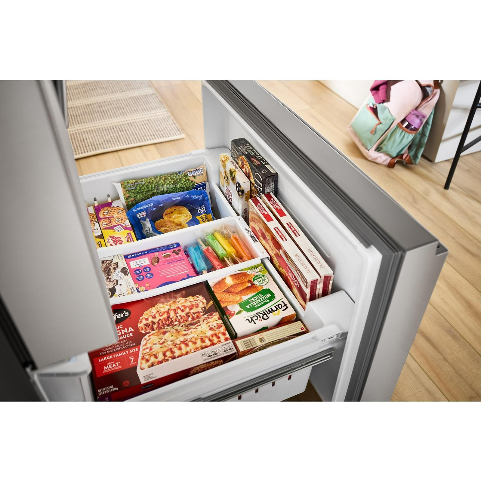  Whirlpool 36-Inch French Door Refrigerator with In-Door Water and Ice Maker WRMF3536SZ IMAGE 12