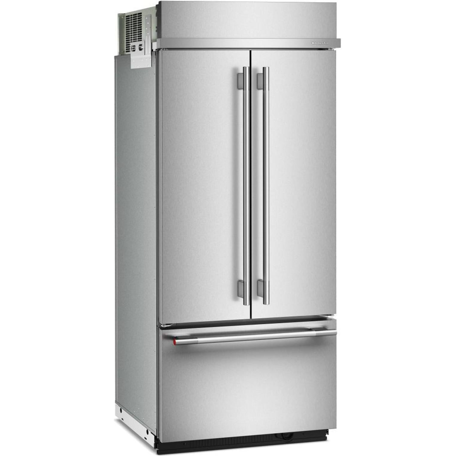  KitchenAid 36-inch, 20.8 cu. ft. Built-in French 3-Door Refrigerator KBFN536SPS IMAGE 5