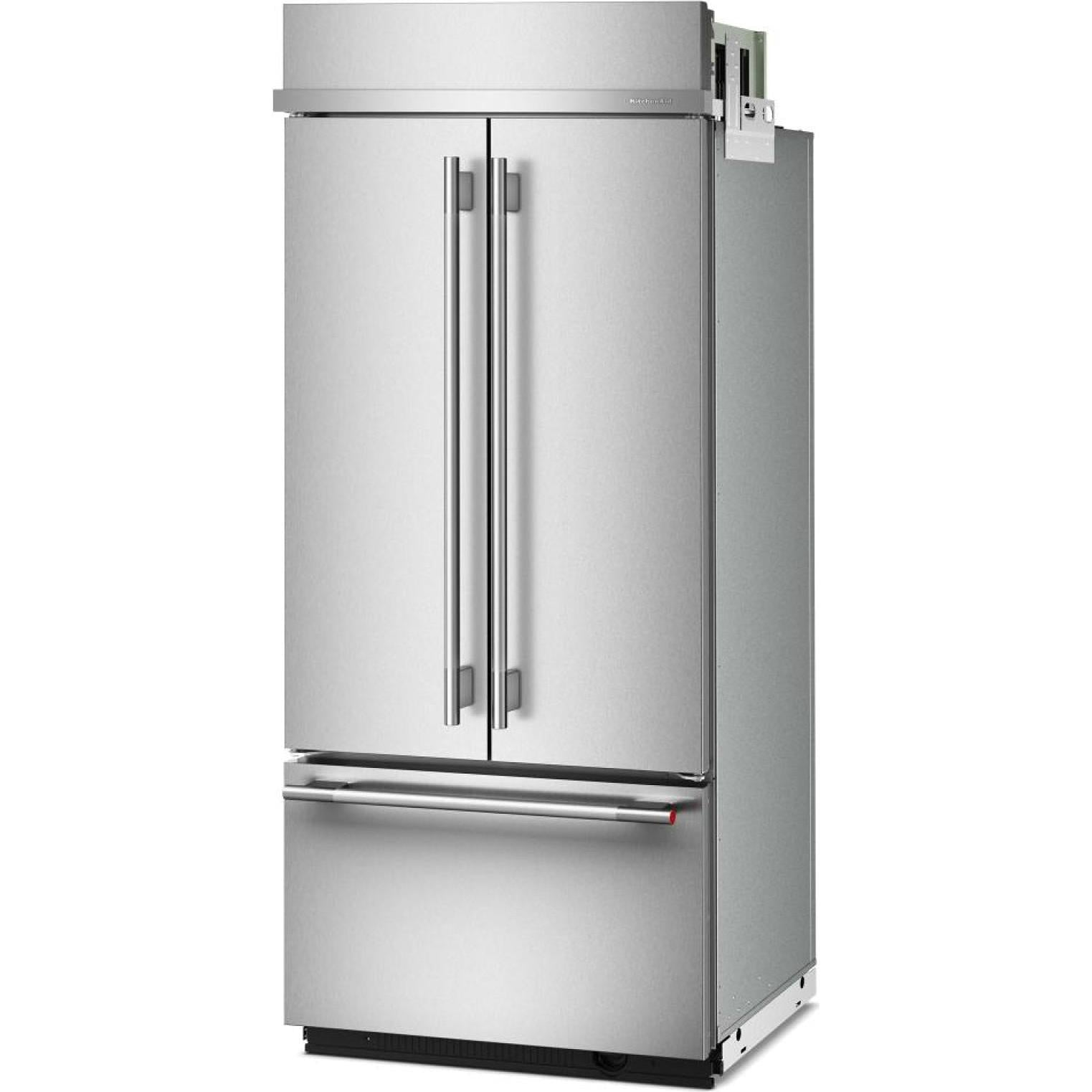  KitchenAid 36-inch, 20.8 cu. ft. Built-in French 3-Door Refrigerator KBFN536SPS IMAGE 6