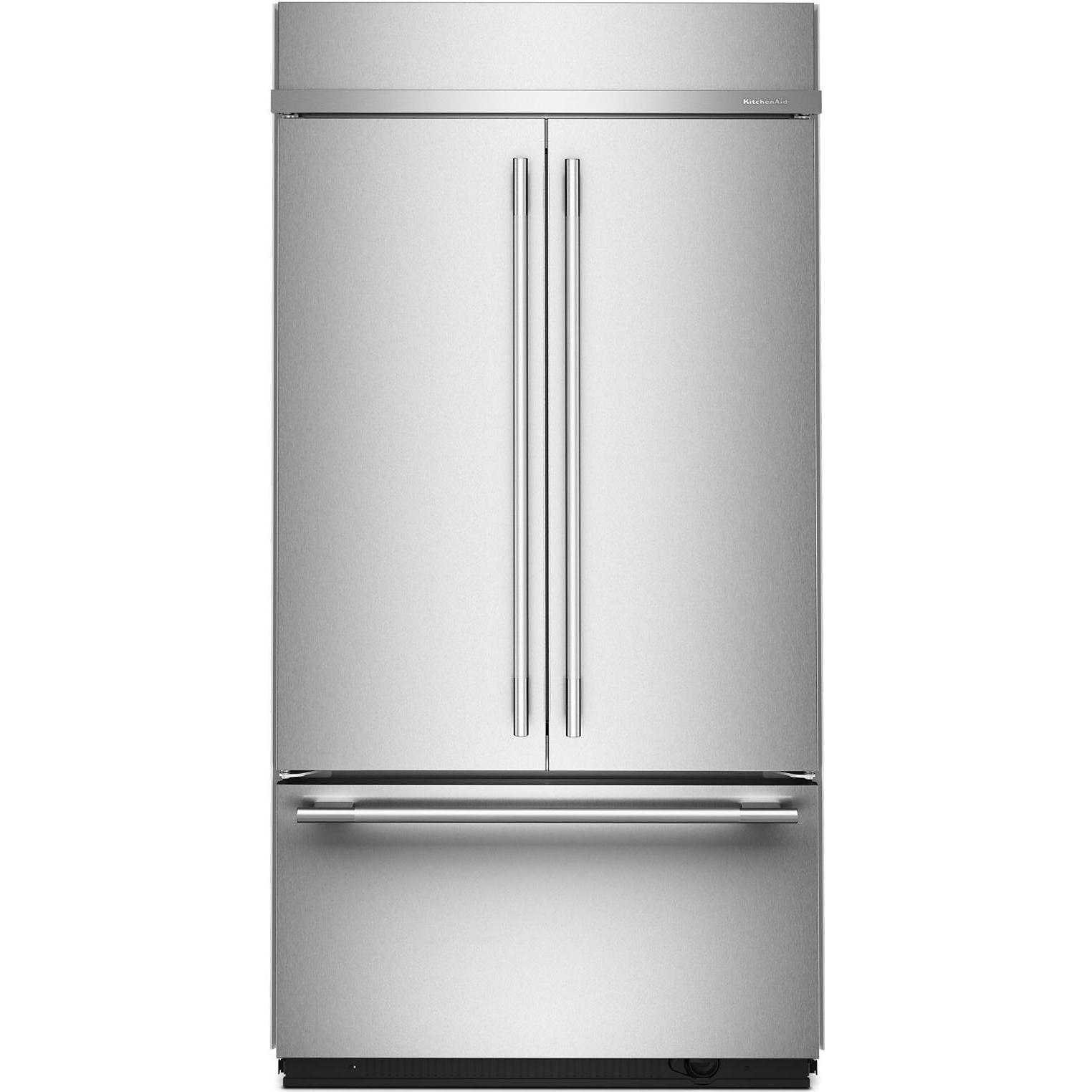  KitchenAid 42-inch, 24.2 cu. ft. Built-in French 3-Door Refrigerator KBFN542SPS IMAGE 1