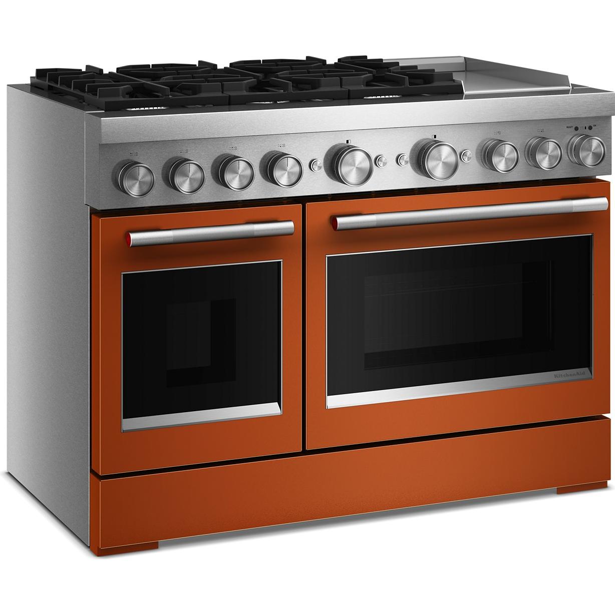  KitchenAid 48-inch Freestanding Commercial-Style Dual-Fuel Range with Griddle KFDD948SSC IMAGE 5