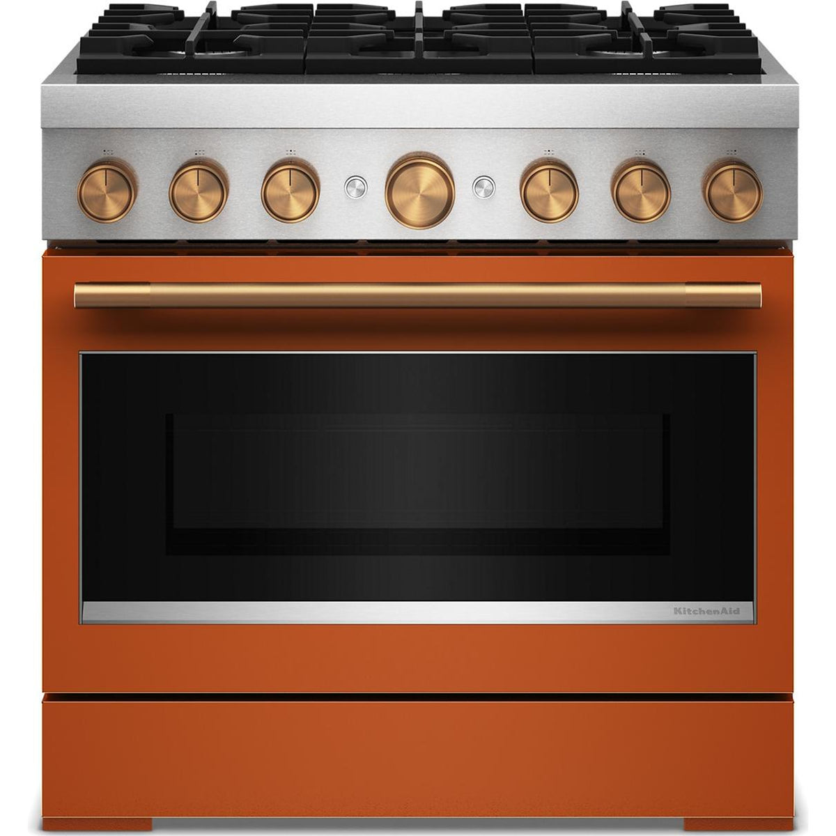  KitchenAid 36-inch, 5.1 cu. ft. Freestanding Commercial-Style Dual-Fuel Range with Even-Heat™ True Convection KFDS936SSC IMAGE 5