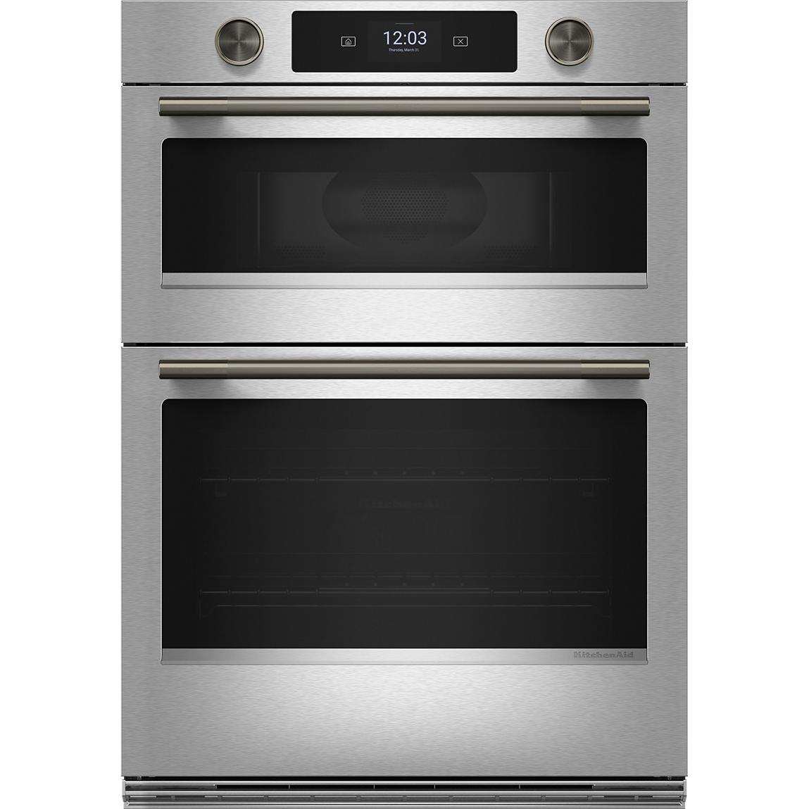 KitchenAid 30-inch Built-in Combination Wall Oven with Microwave Oven with Convection Technology KOEC730SPS IMAGE 3