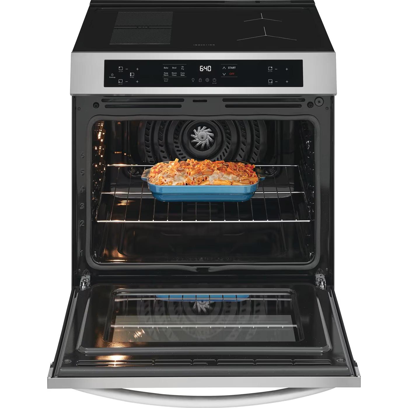 Frigidaire 30-inch Front Control Induction Range with Air Fry FCFI308CBS IMAGE 3