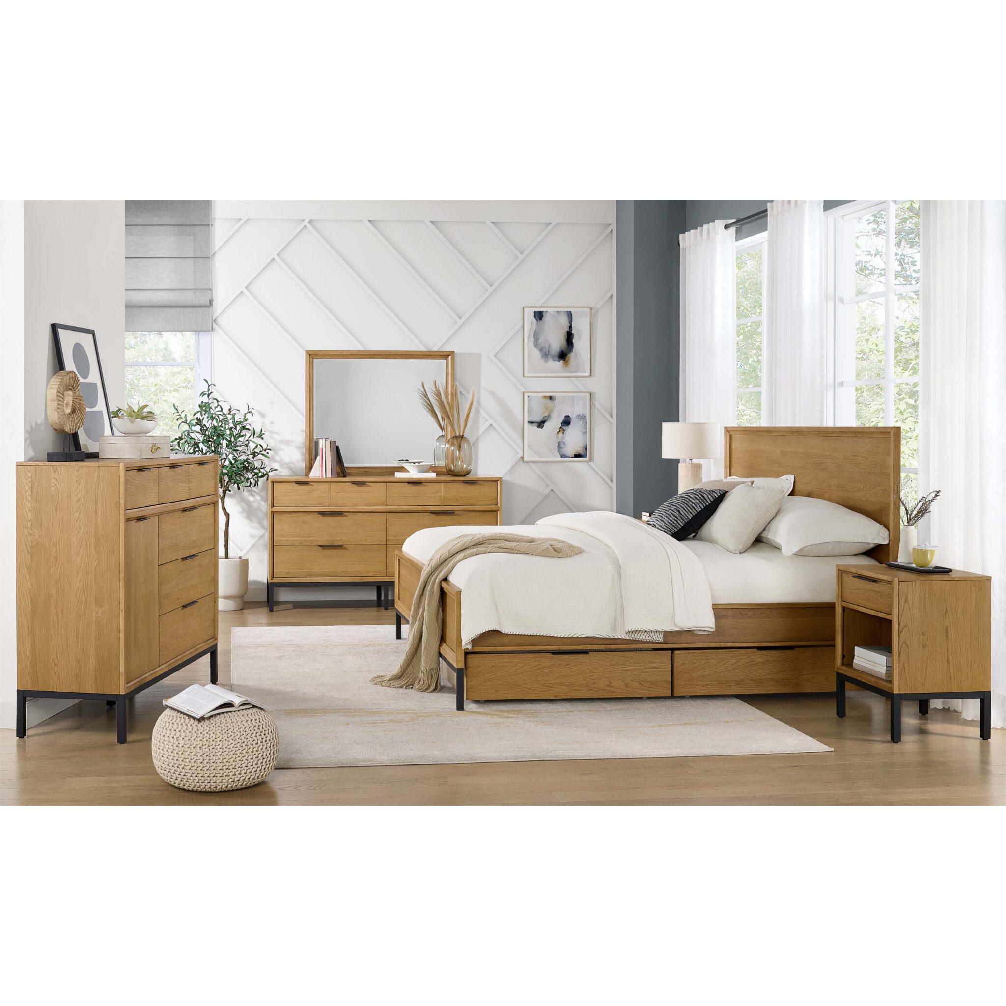 Intercon Furniture Newport Queen Platform Bed NP-BR-5464Q-NTO-C IMAGE 7