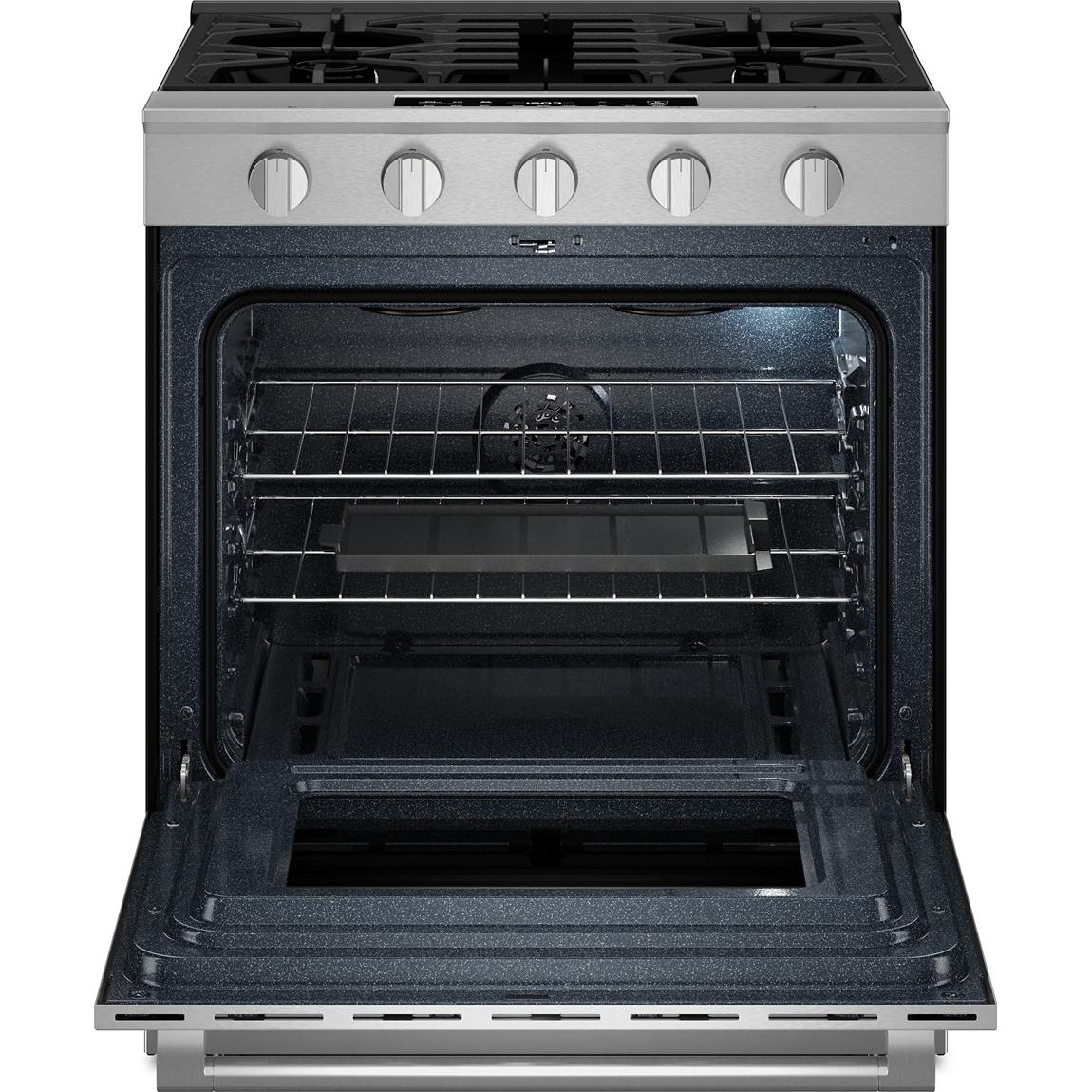  Maytag 30-inch Slide-in Gas Range with Convection Technology MSGS7030SZ IMAGE 2