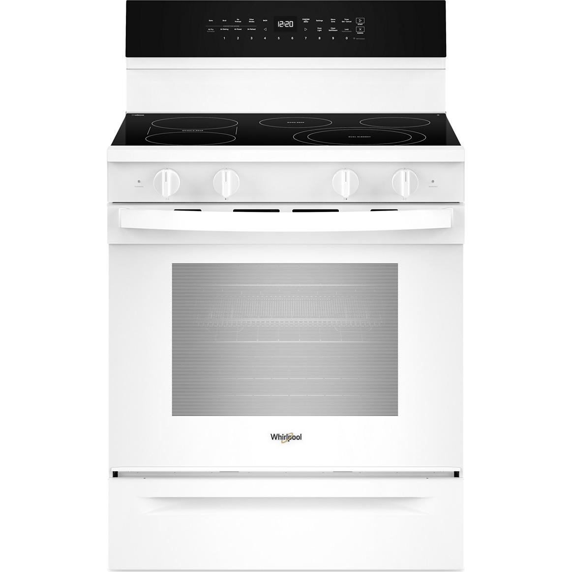  Whirlpool 30-inch Freestanding Electric Range with Air Cooking Technology YWFES7030SW IMAGE 1