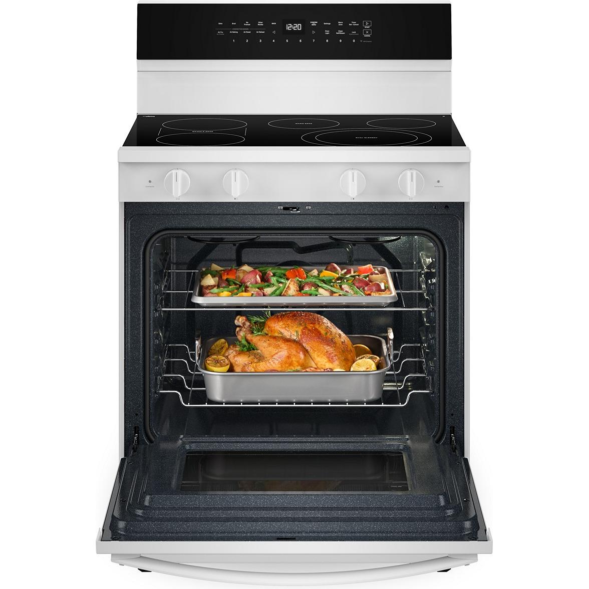  Whirlpool 30-inch Freestanding Electric Range with Air Cooking Technology YWFES7030SW IMAGE 2
