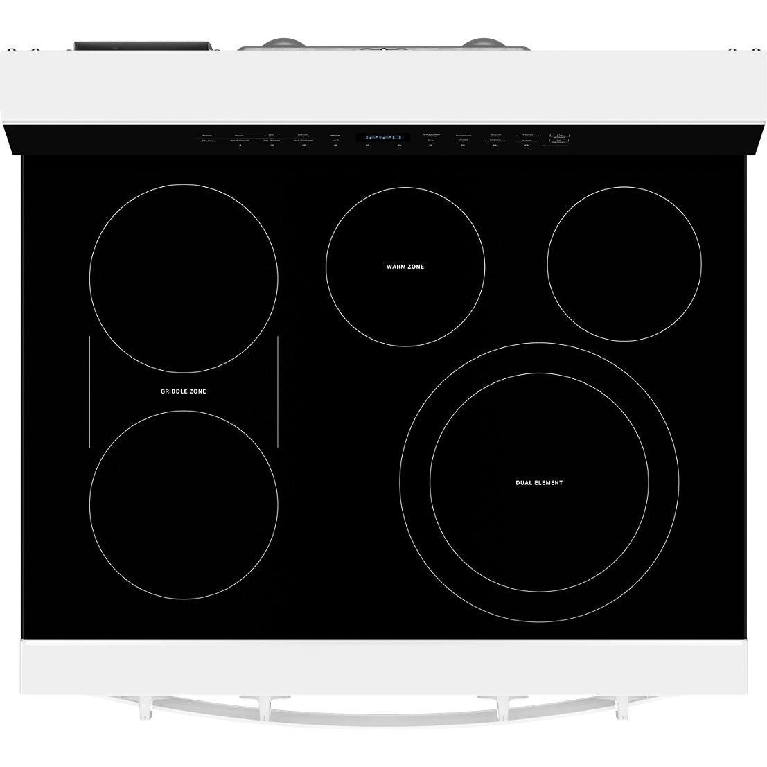  Whirlpool 30-inch Freestanding Electric Range with Air Cooking Technology YWFES7030SW IMAGE 6