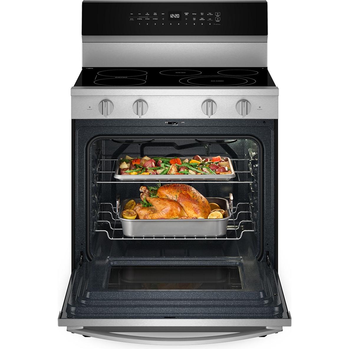  Whirlpool 30-inch Freestanding Electric Range with Air Cooking Technology YWFES7030SZ IMAGE 2