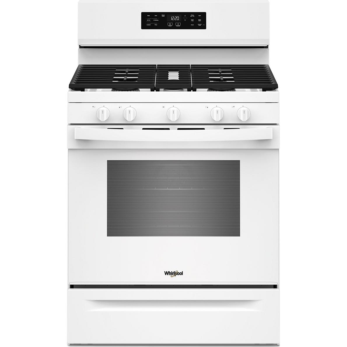  Whirlpool 30-inch Gas Range with Air Cooking Technology and Steam Clean WFGS4530SW IMAGE 1