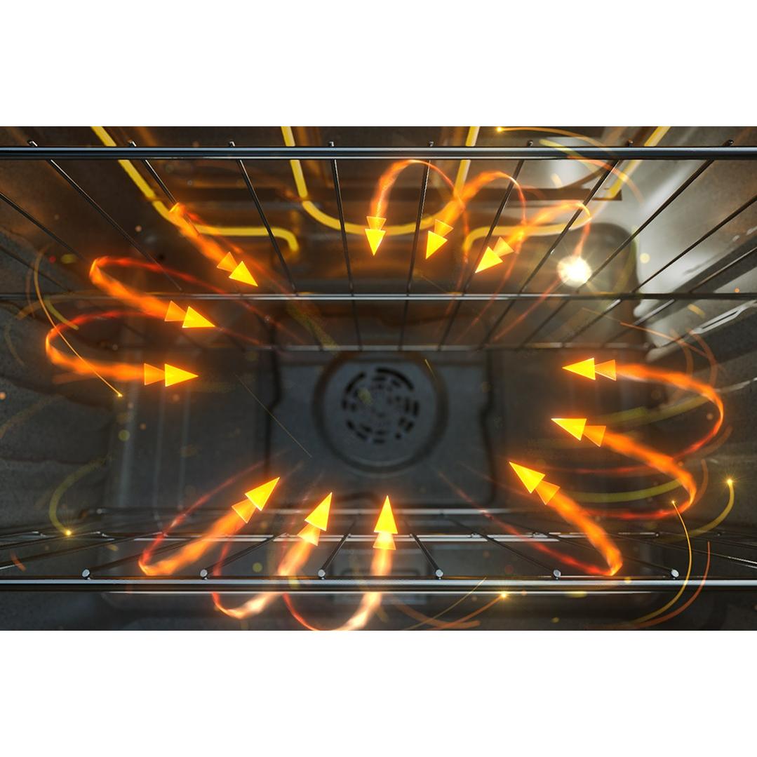  Whirlpool 30-inch Electric Range with Air Cooking Technology and Steam Clean YWFES4530SB IMAGE 7