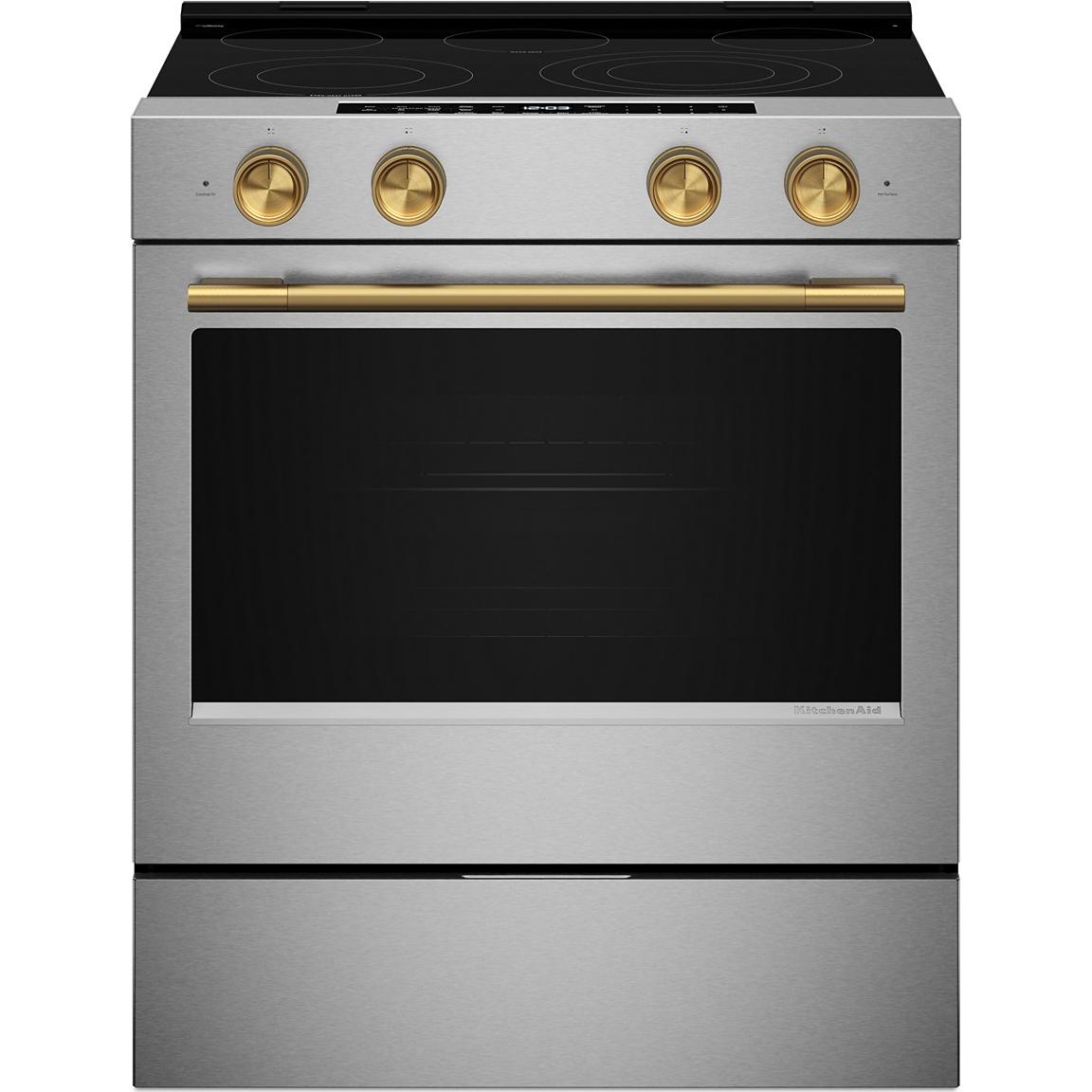  KitchenAid 30-inch Slide-in Electric Range with  Convection Cooking Modes YKSES530SPS IMAGE 5