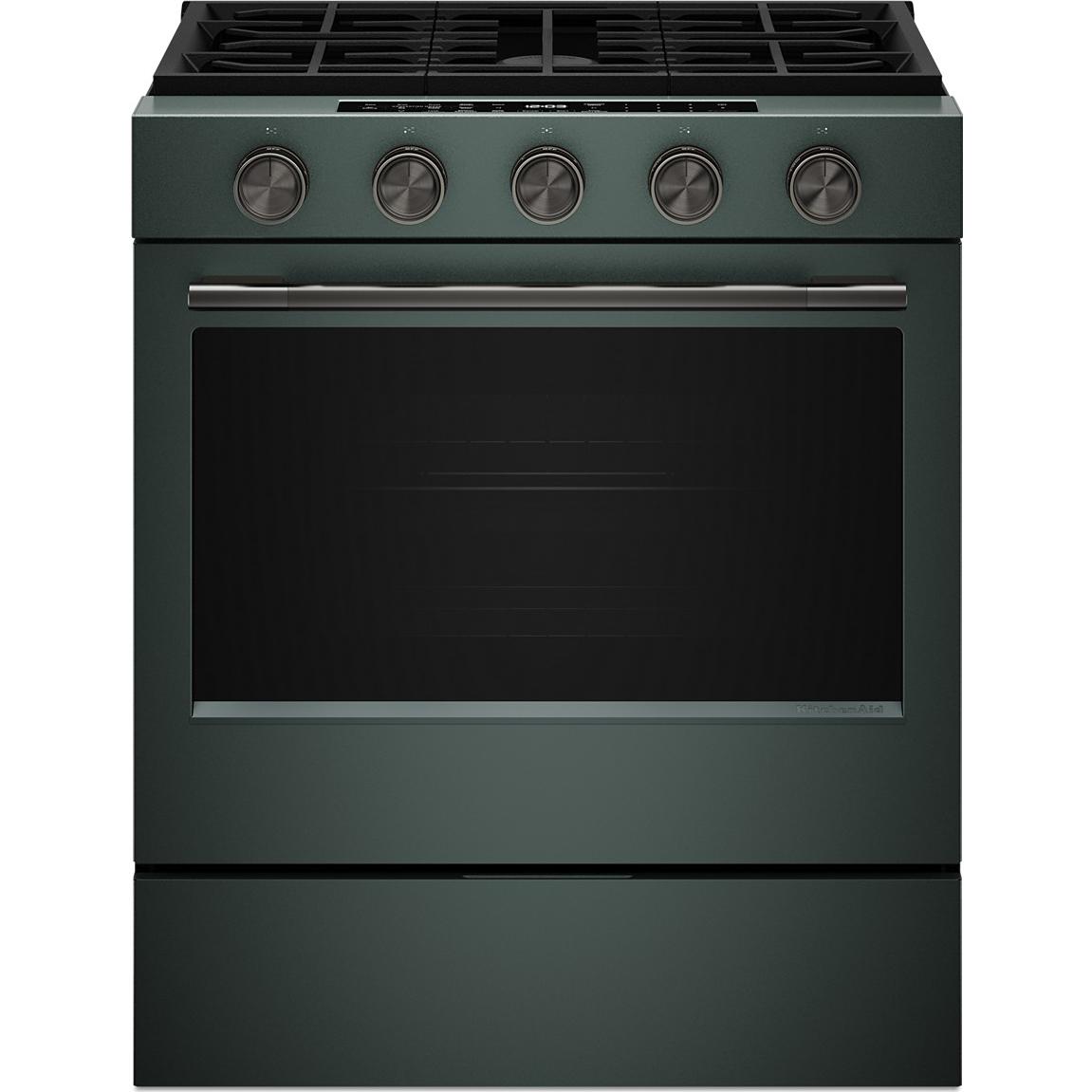 KitchenAid 30-inch Smart Slide-in Gas Range with Convection Cooking Modes and 2-in-1 Burner KSGS530SJP IMAGE 6