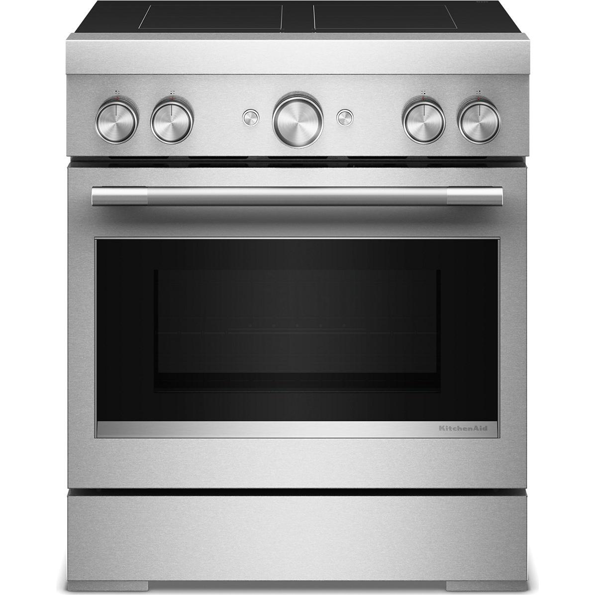  KitchenAid 30-inch Freestanding Induction Range with 4 Elements KFIS930SSS IMAGE 1