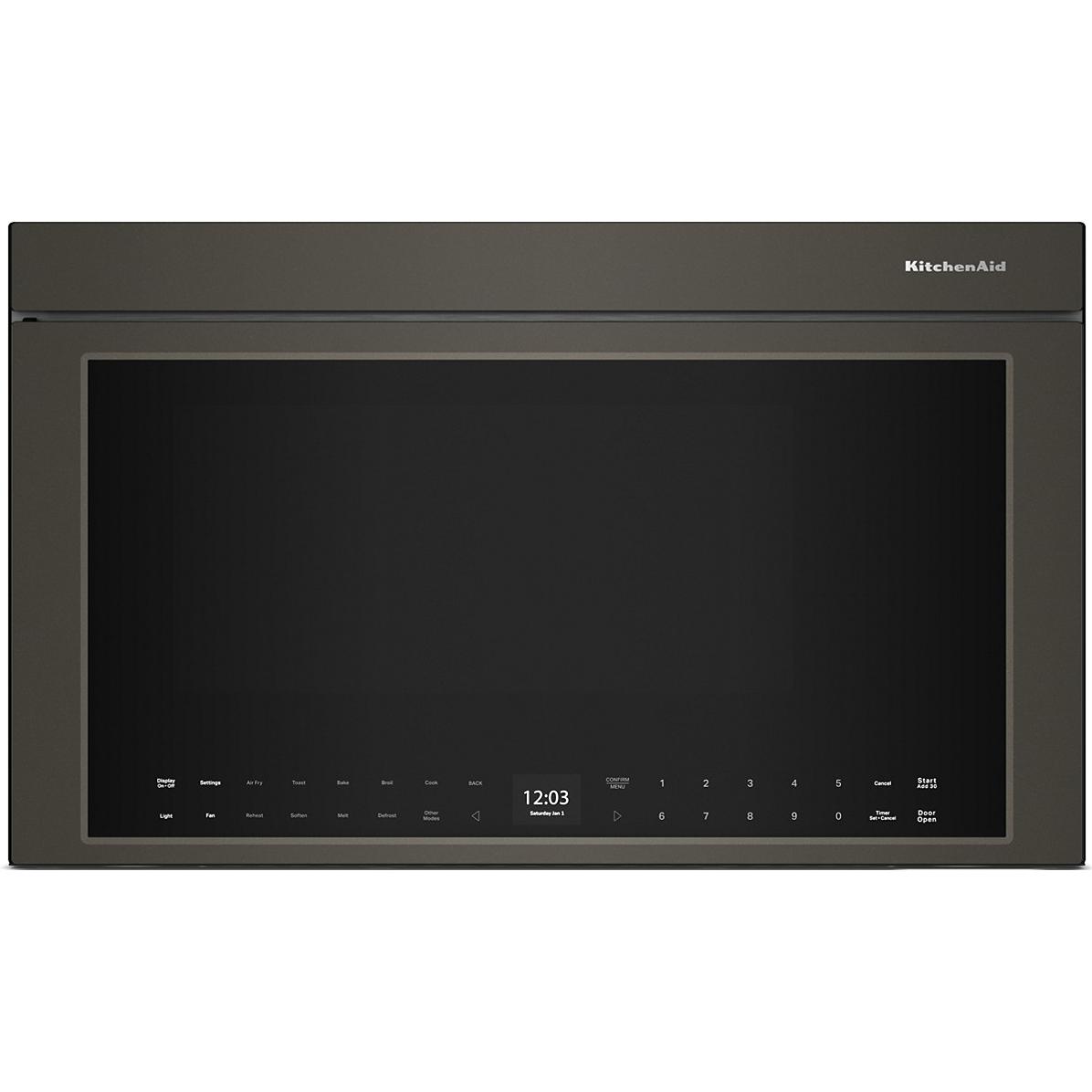  KitchenAid 30-inch, 1.1 cu. ft. Over-the-Range Microwave Oven with Air Fry Technology YKMMF530PBE IMAGE 1