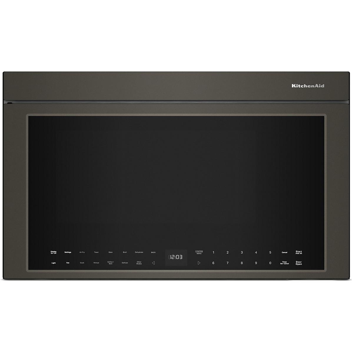  KitchenAid 30-inch, 1.1 cu. ft. Over-the-Range Microwave Oven with Air Fry Technology YKMMF730PBE IMAGE 1